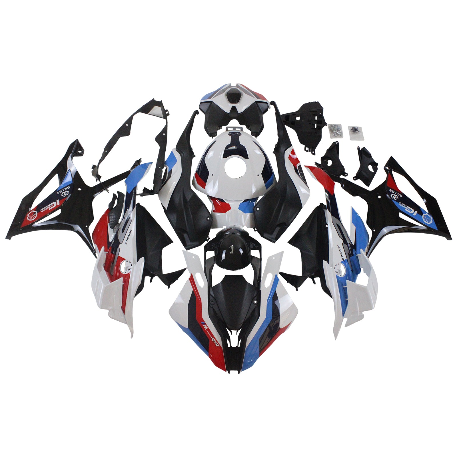 Kit carena Amotopart 2023-2024 S1000RR BMW Rosso e Blu Style1