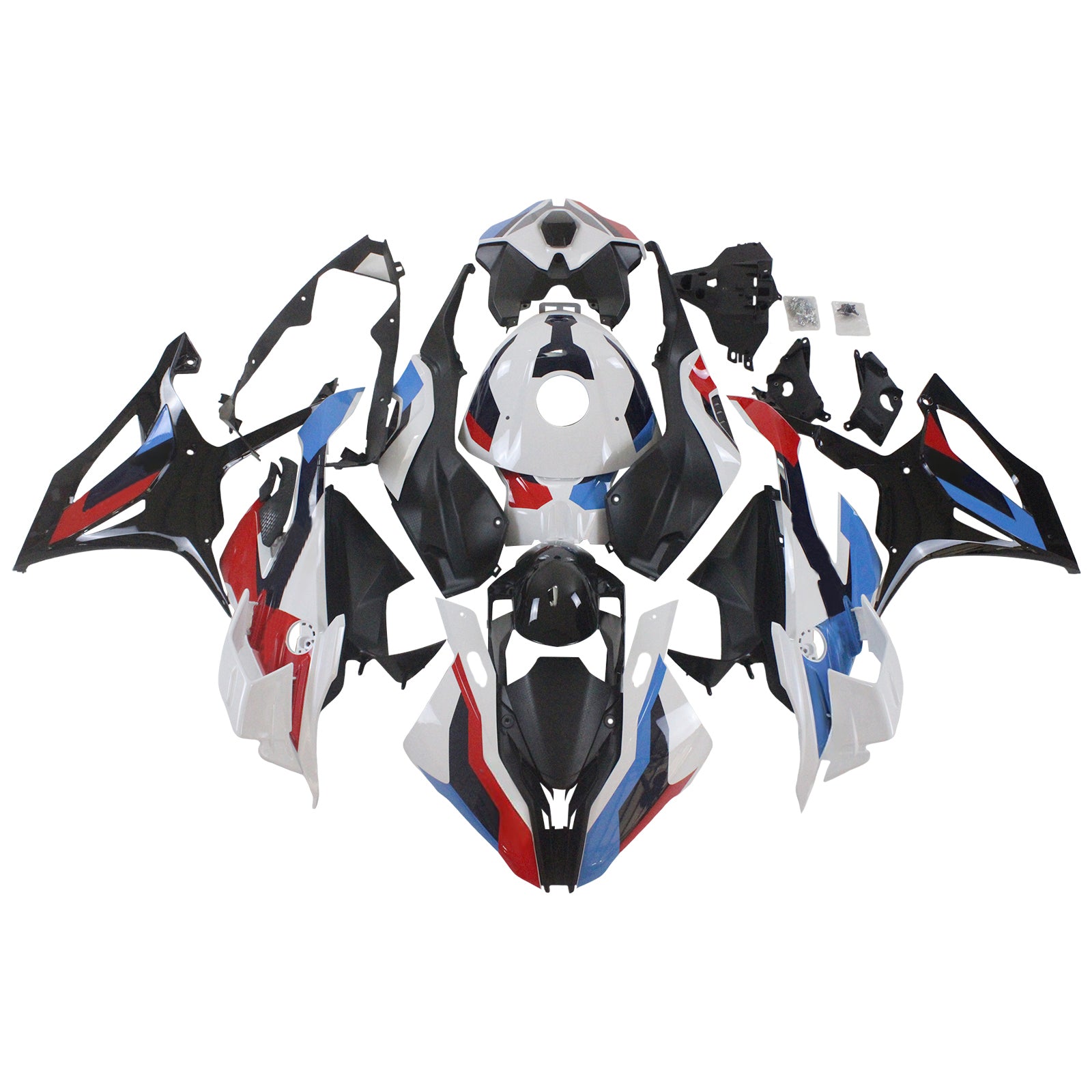 Amotopart 2023-2024 S1000RR BMW Red & Blue Style1 Fairing Kit