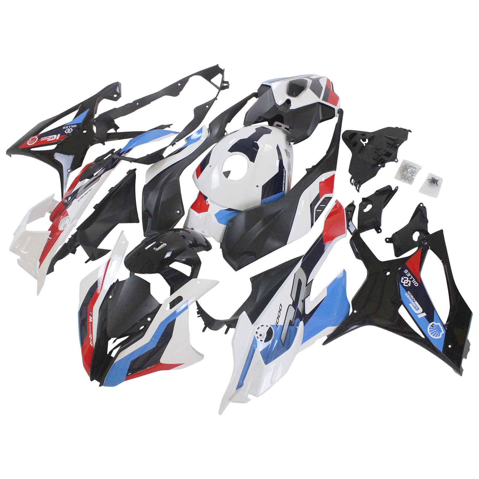 Amotopart 2023-2024 S1000RR BMW Red&Blue Style1 Fairing Kit