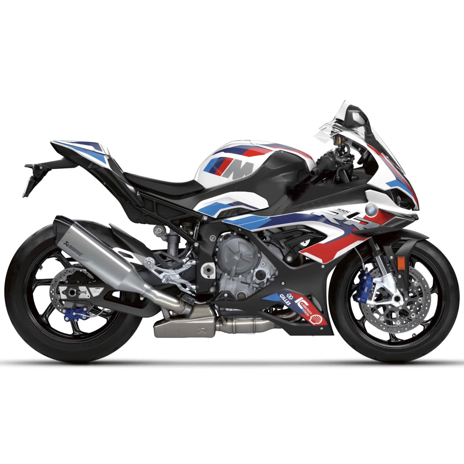 Amotopart 2023-2024 S1000RR BMW Red & Blue Style1 Fairing Kit
