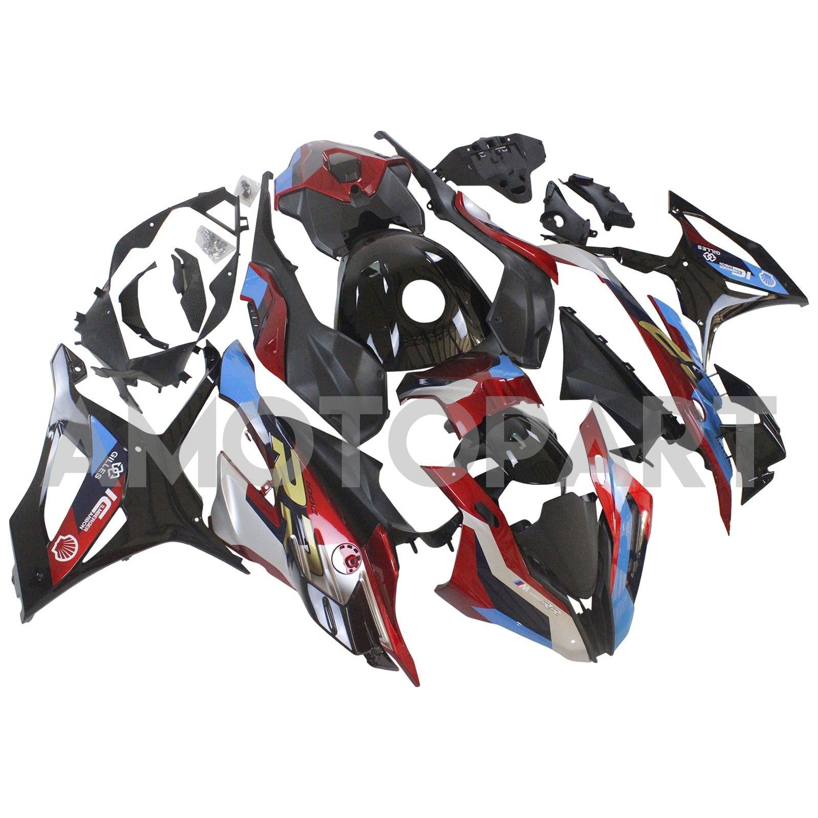 Amotopart 2023-2024 S1000RR BMW Red&Blue Style2 Fairing Kit