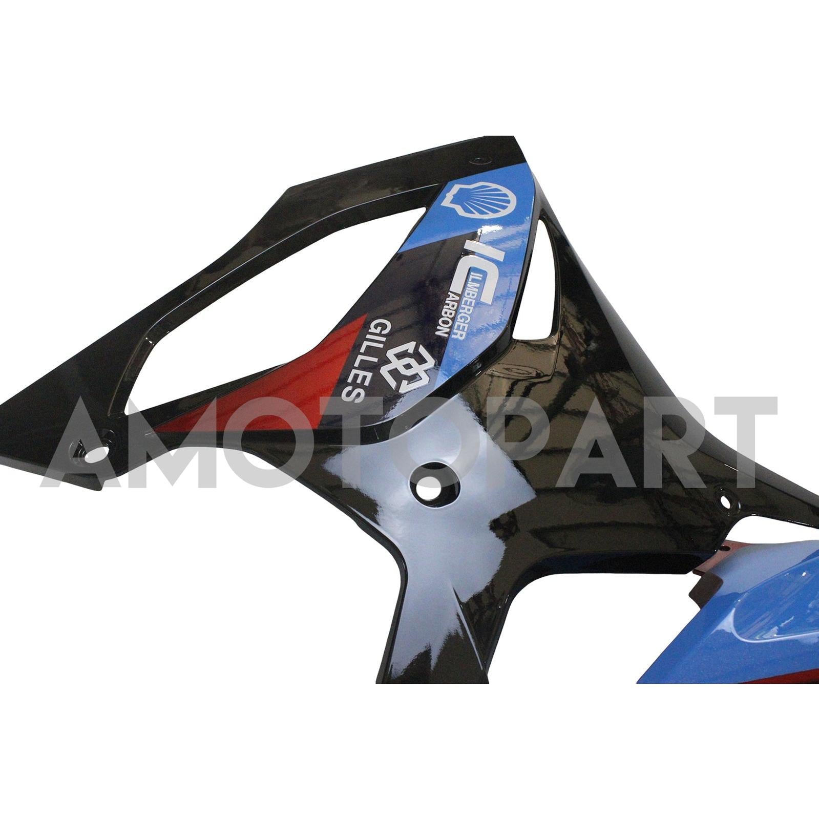 Amotopart 2023-2024 S1000RR BMW Kit de carenado rojo y azul Style2