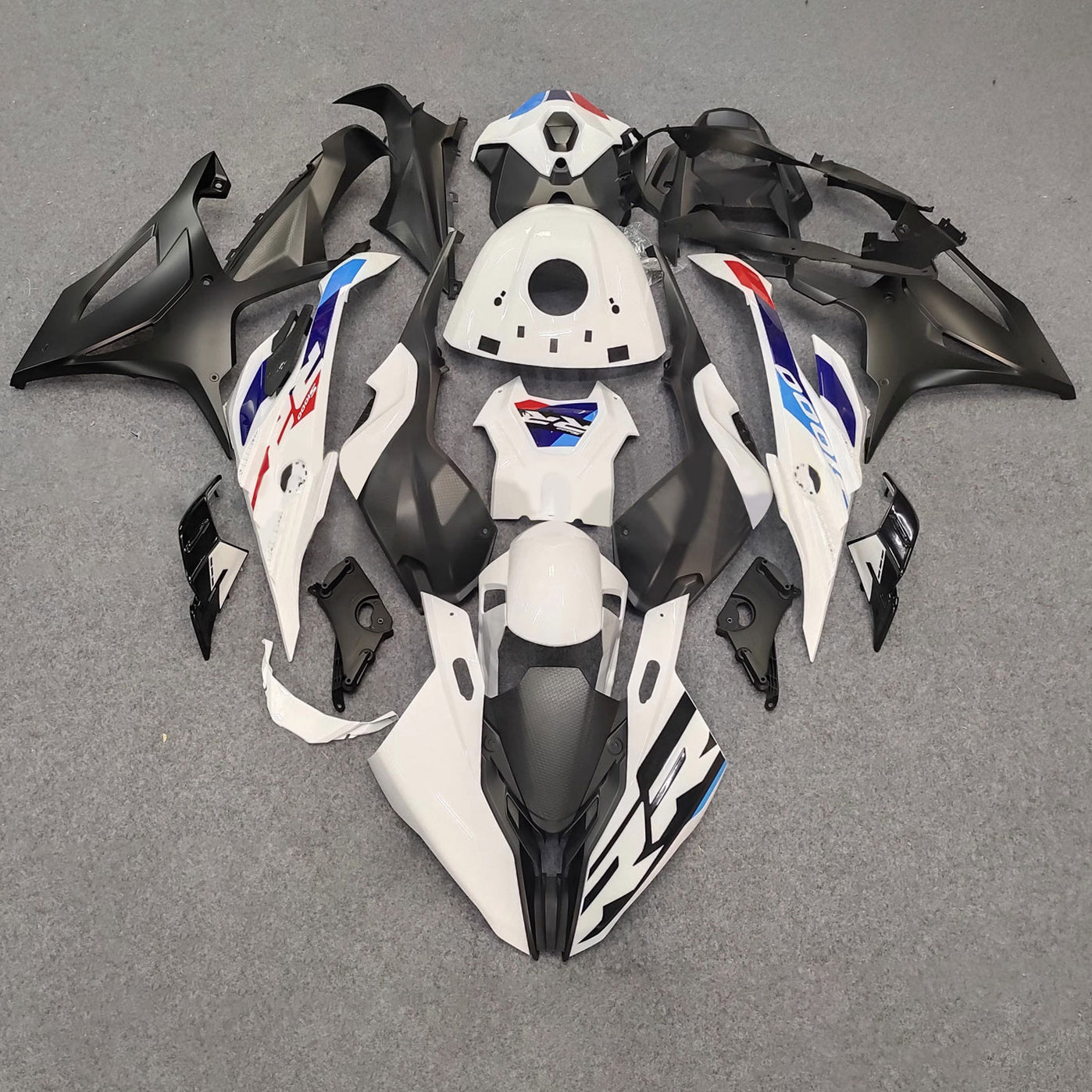 Amotopart 2023-2024 S1000RR BMW レッド&ブルー スタイル フェアリングキット