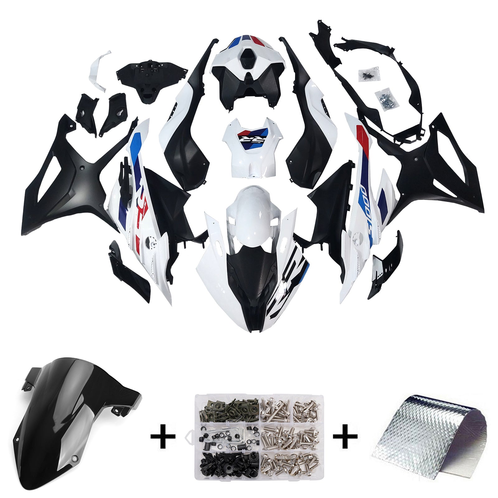 Amotopart 2023-2024 S1000RR BMW Red&Blue Style2 Fairing Kit