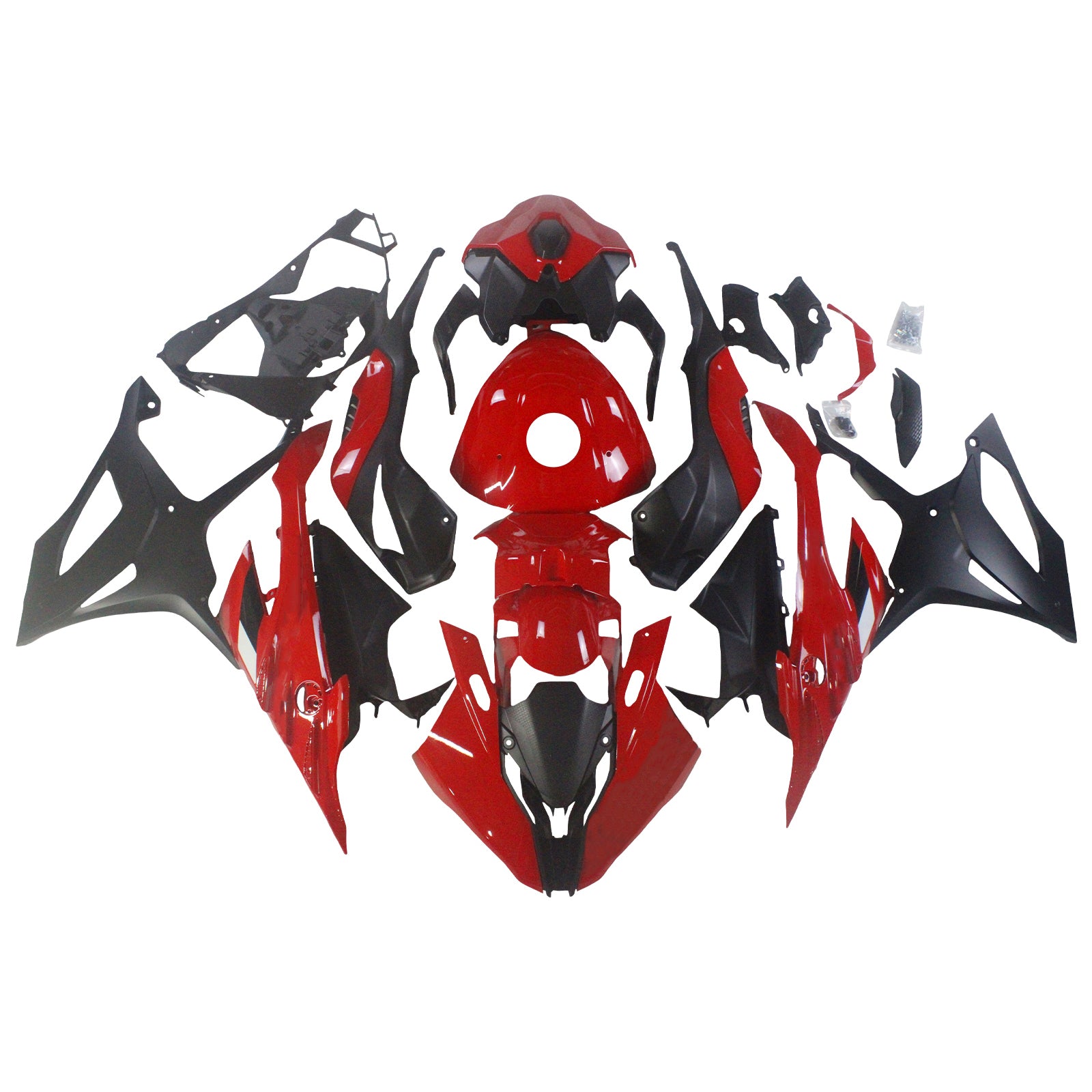 Amotopart 2023-2024 S1000RR BMW Red Fairing Zestaw