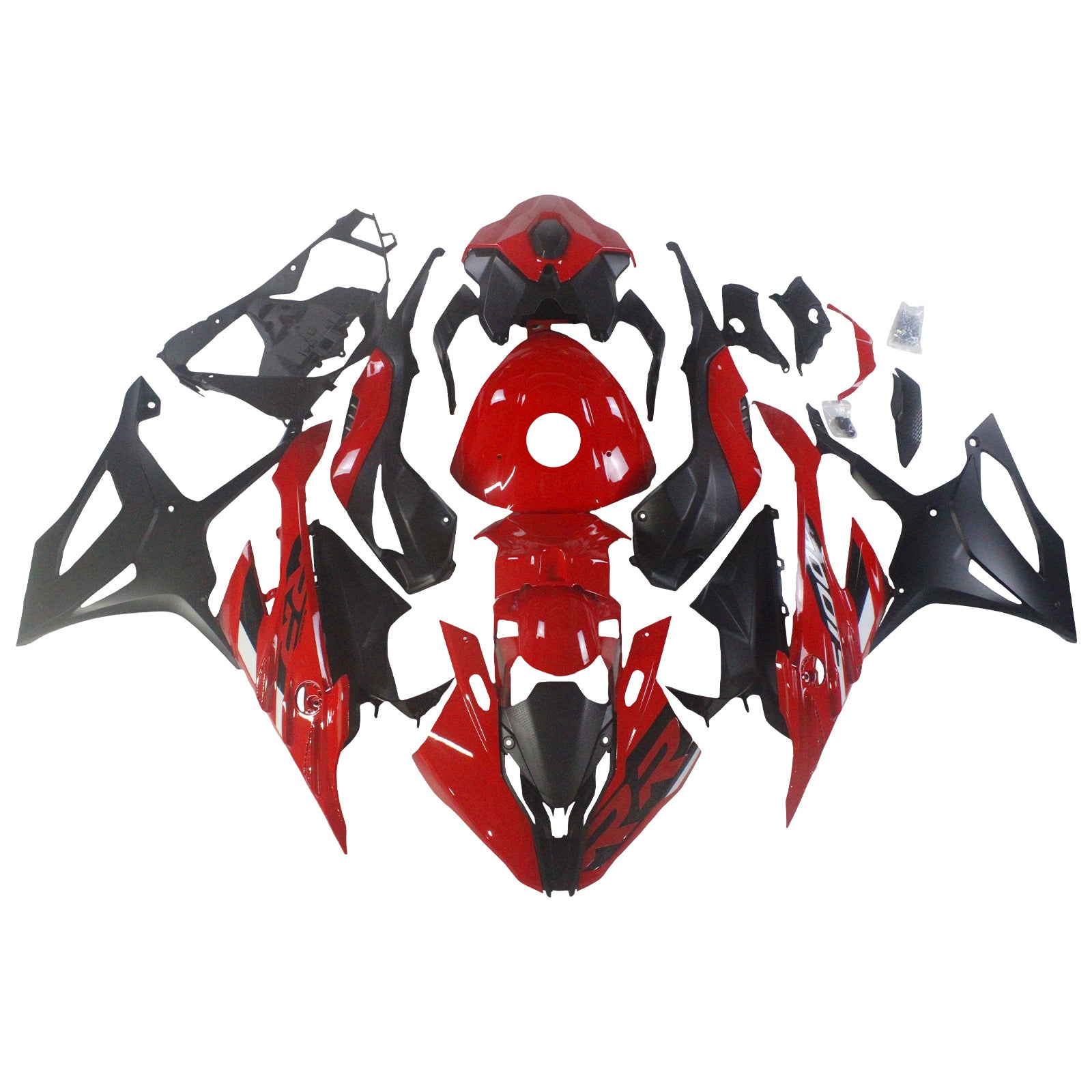 Amotopart 2023-2024 S1000RR BMW Red Fairing Zestaw