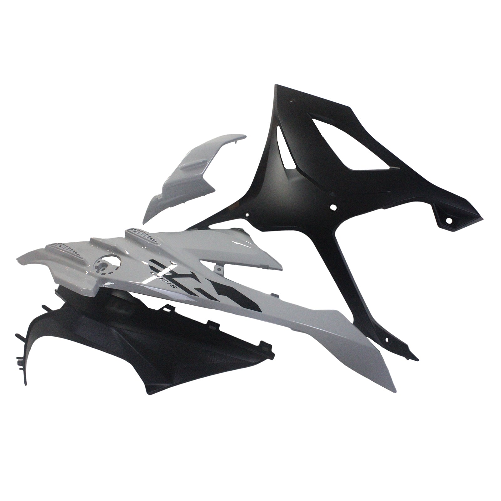 Amotopart 2023-2024 BMW S1000RR White Black Grey Fairing Kit