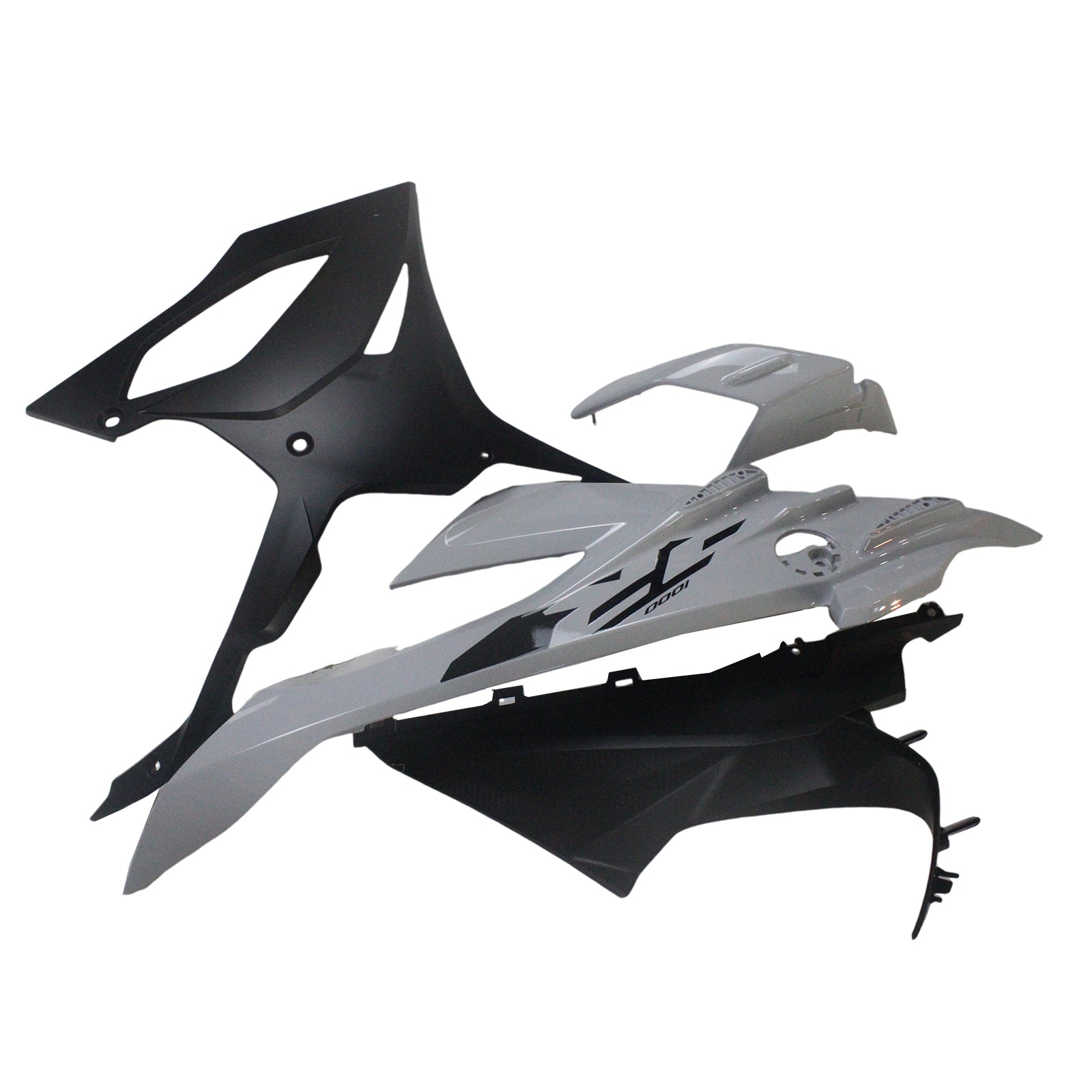 Amotopart 2023-2024 BMW S1000RR Black Grey Fairing Kit