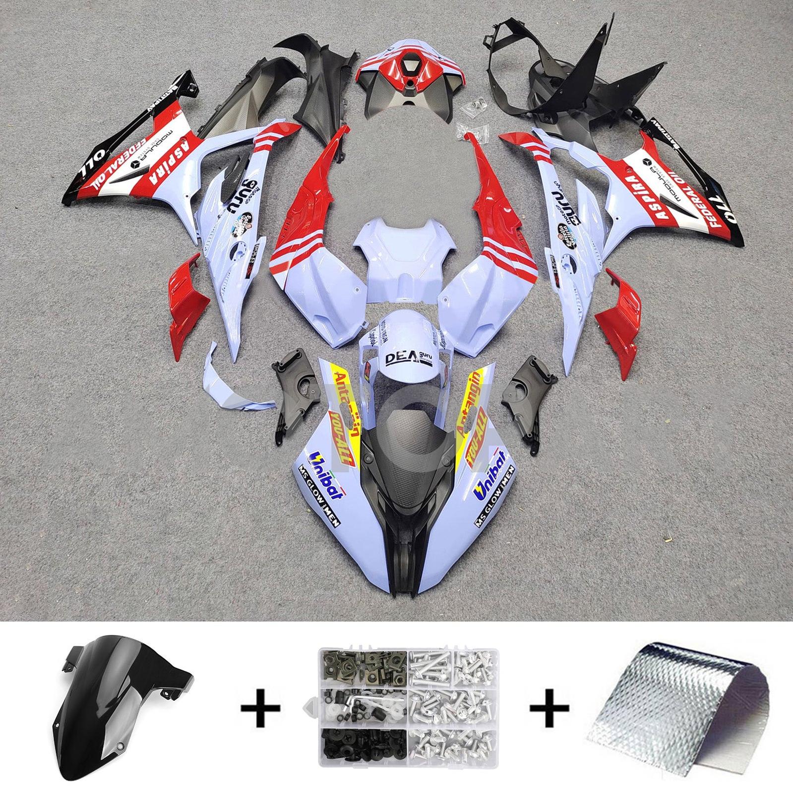 Amotopart 2023-2024 BMW S1000RR Black Red Light Blue Fairing Kit