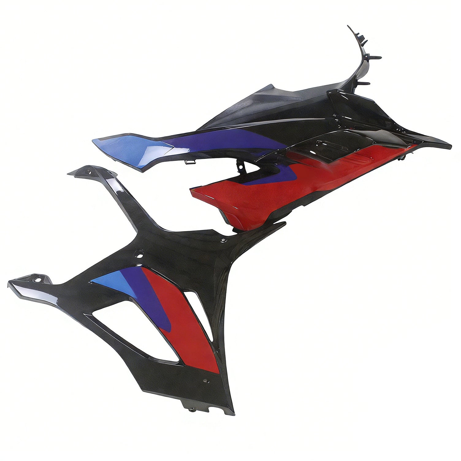 Amotopart 2023-2024 BMW S1000RR Black Grey Blue & Red Fairing Kit
