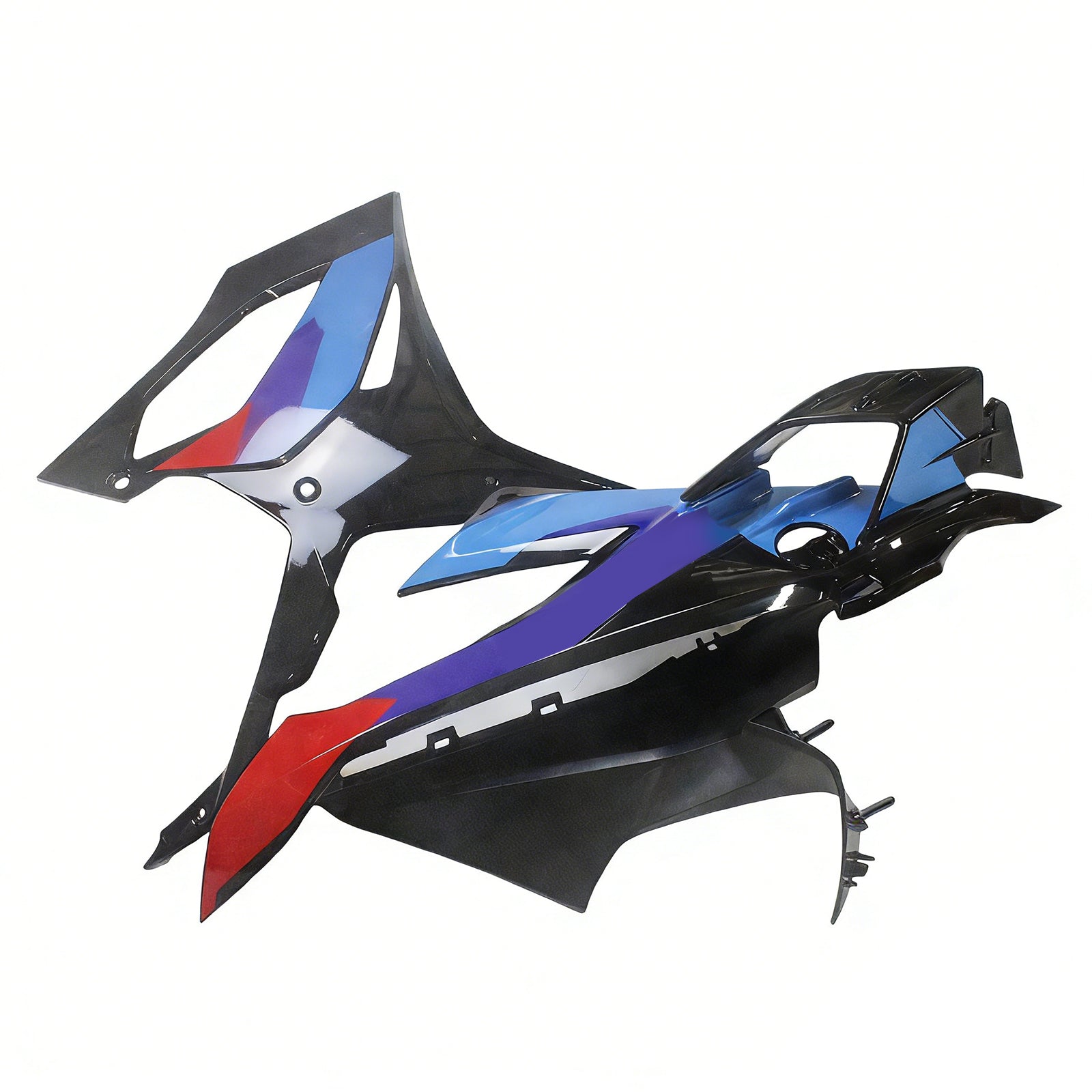 Amotopart 2023-2024 BMW S1000RR Black Grey Blue & Red Fairing Kit