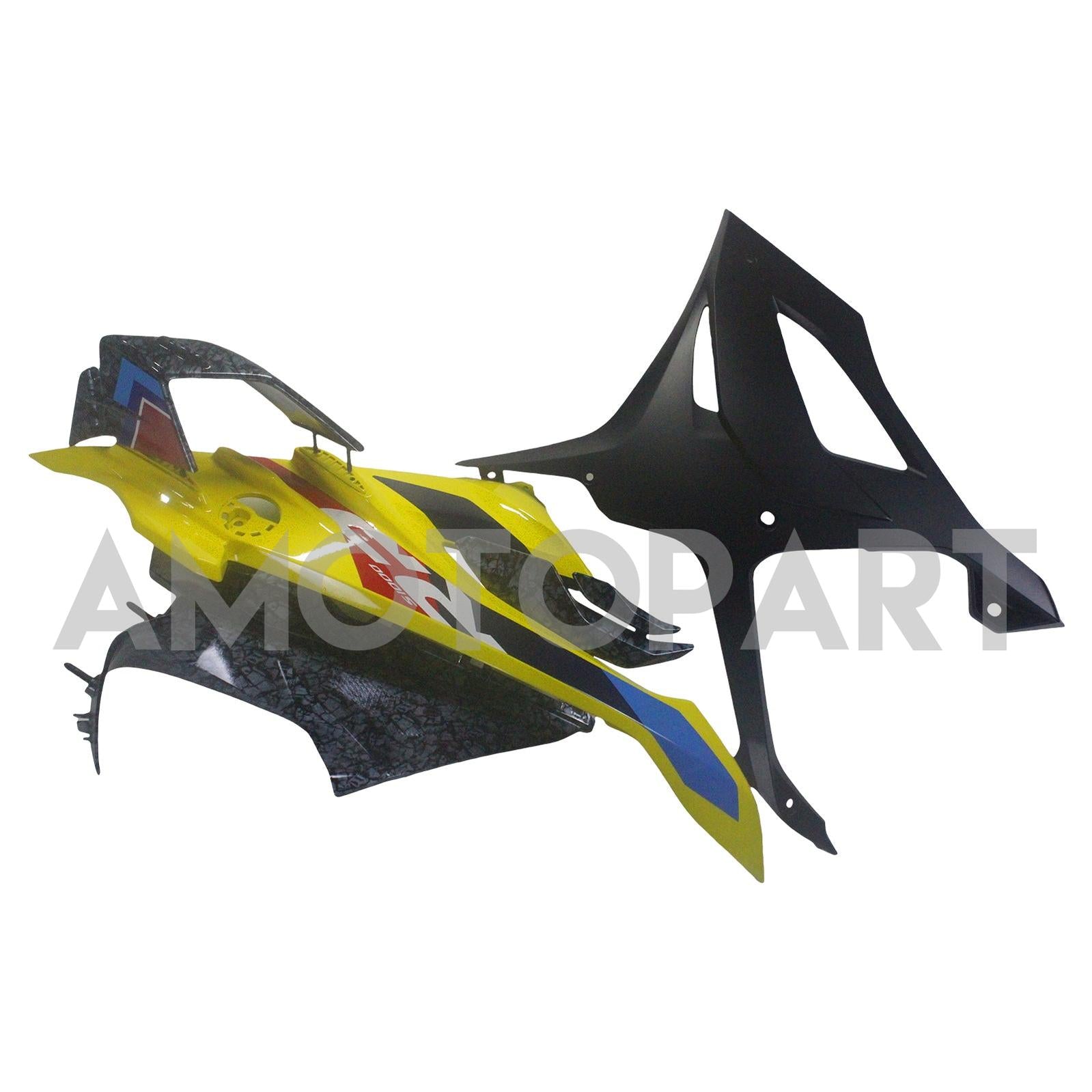 Amotopart 2023-2024 BMW S1000RR Carbonfaser Schwarzgelber Verkleidungskit