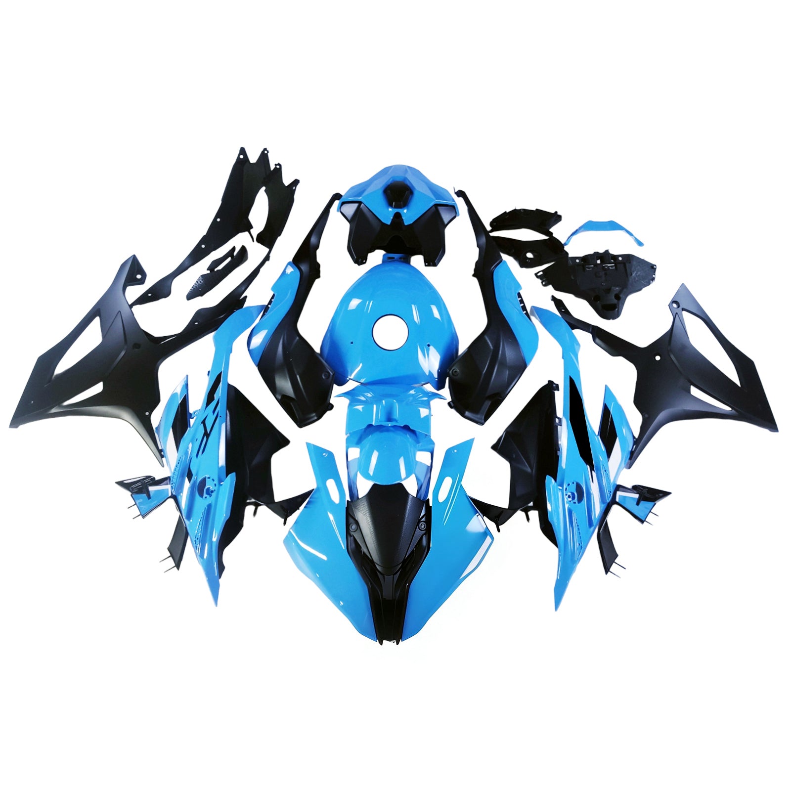 Amotopart 2023-2024 BMW S1000RR Blue Black Fairing Kit