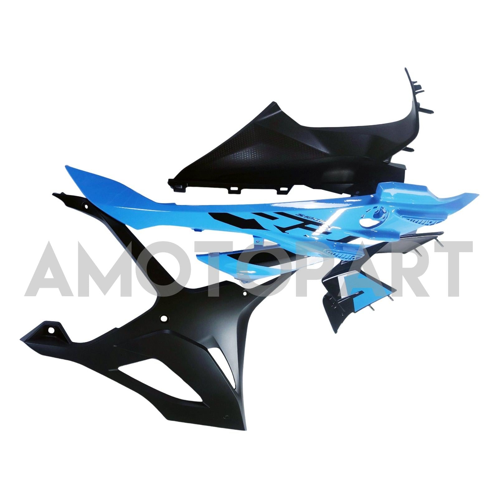 Amotopart 2023-2024 BMW S1000RR Blue Black Fairing Kit