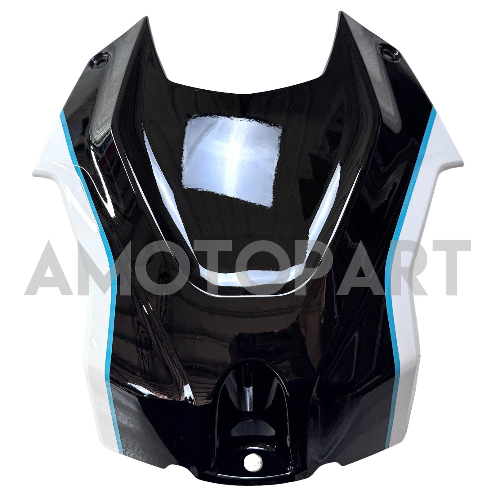 AMOTOPART 2023-2024 BMW S1000RR GLOSSY BLACK BLÅ VIT FAIRING KIT