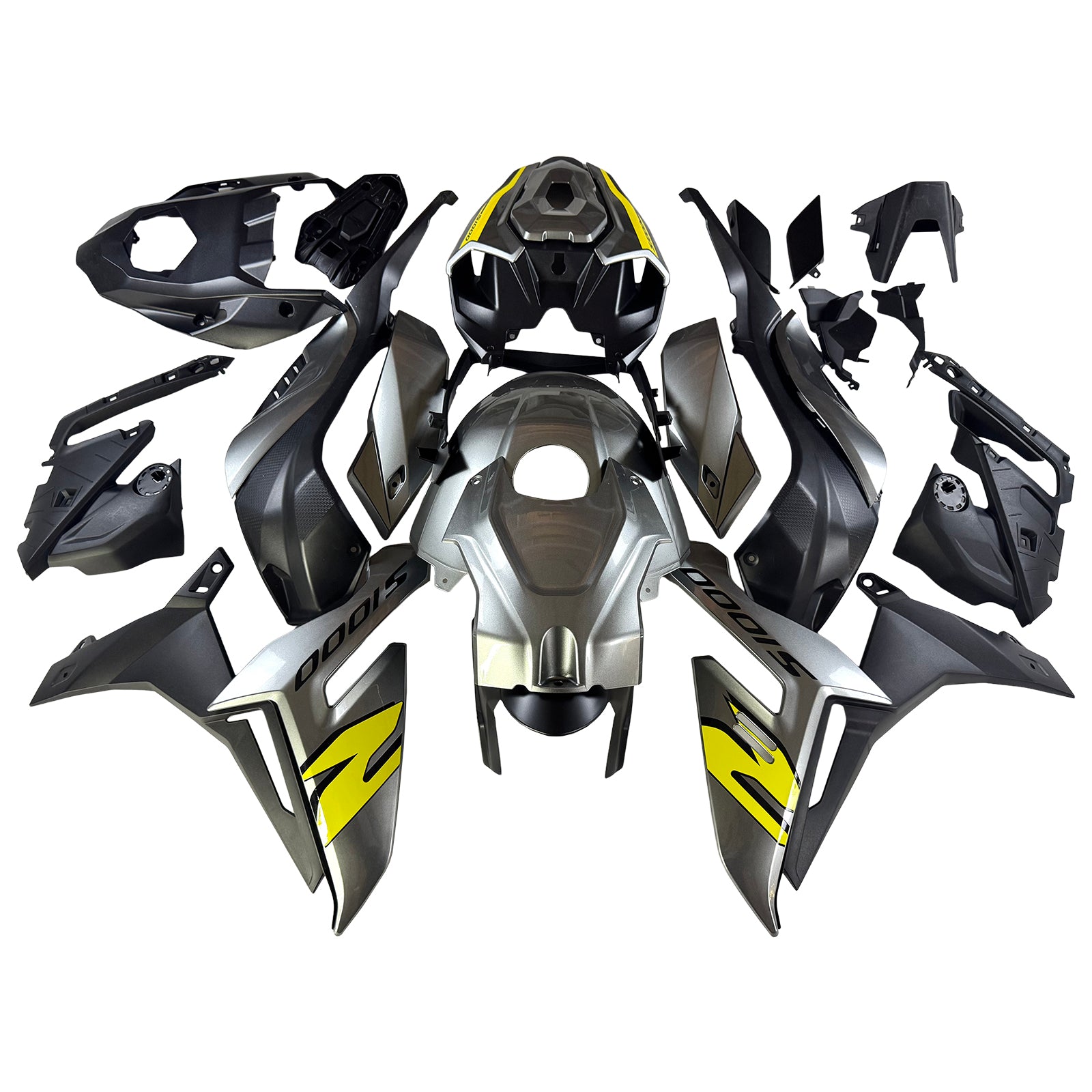 AMOTOPART 2021-2024 BMW S1000R Kit de carenado gris
