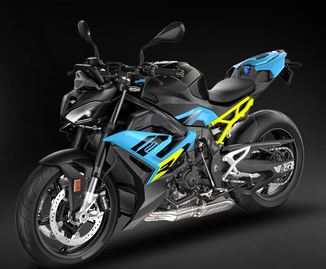 Amotopart 2021-2025 BMW S1000R Black Light Blue Fairing Kit