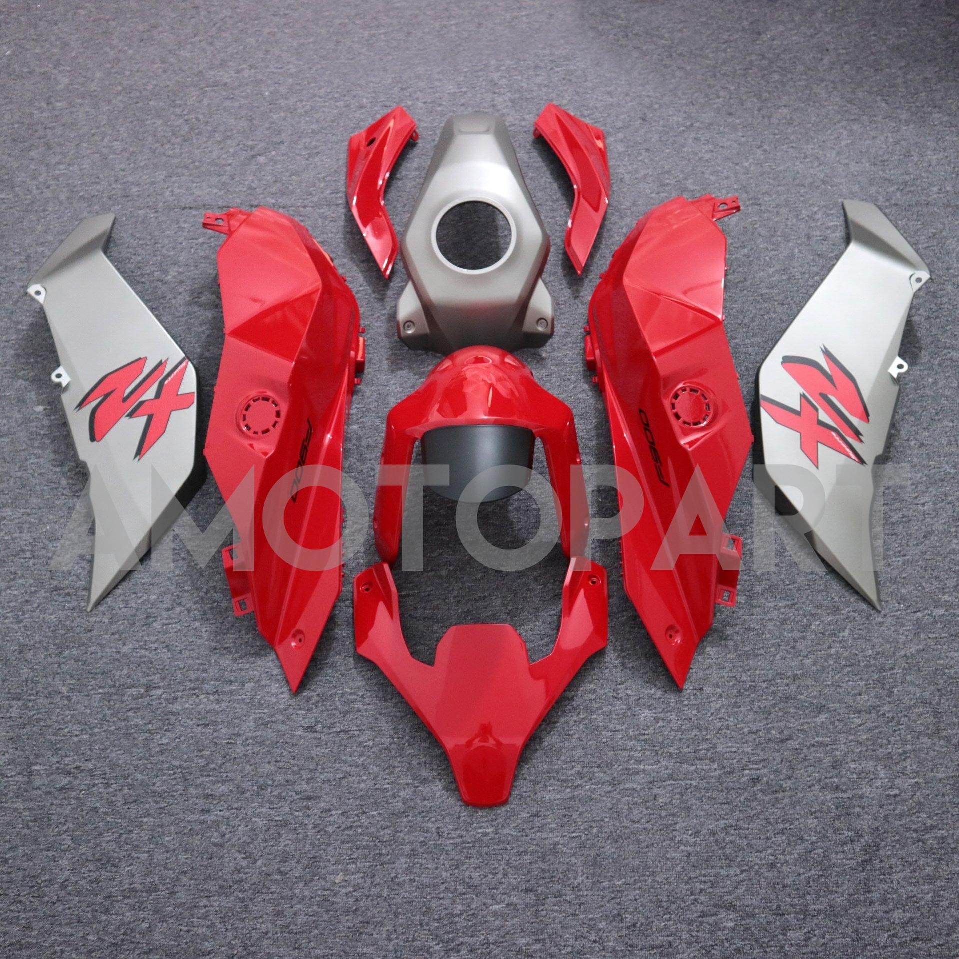 Amotopart 2021-2024 BMW F900XR Red 
 Grey Fairing Kit