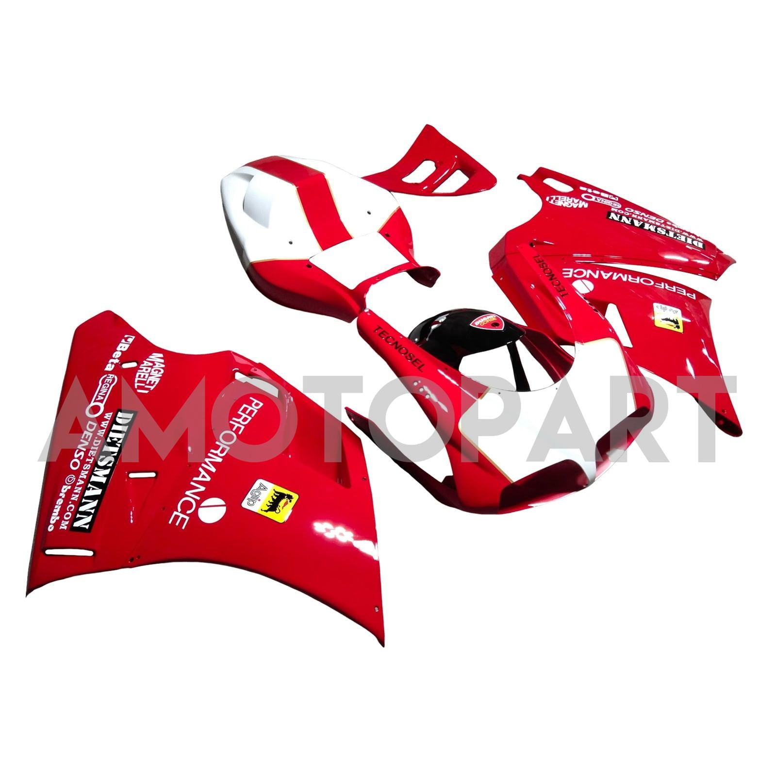 Amotopart 1996-2002 Ducati 748/916/996/998 Red White Fairing Kit