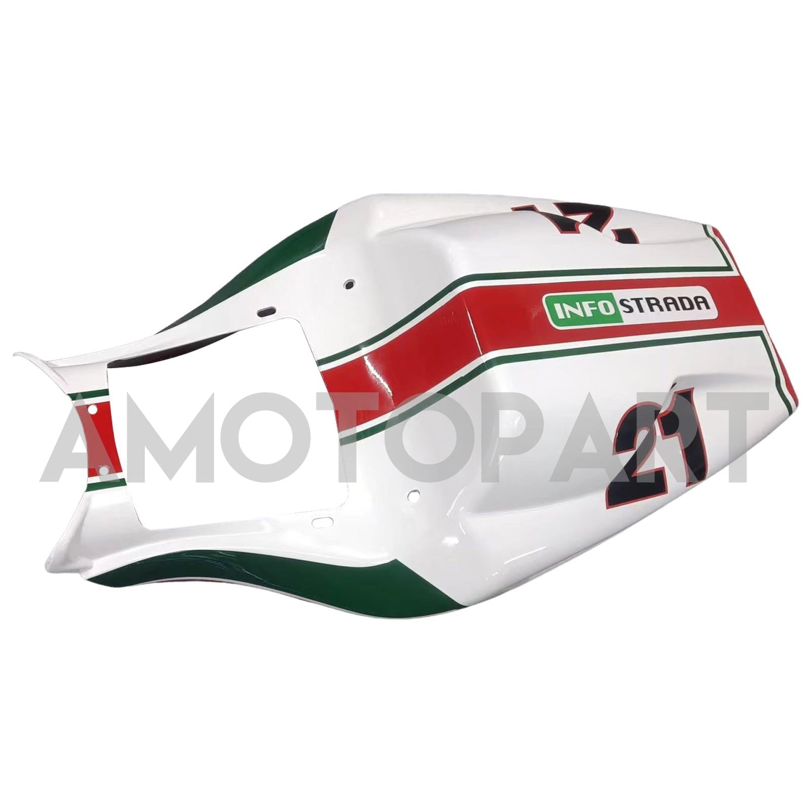 Amotopart Ducati 996 748 1996-2002 レッド ロゴ付き フェアリングキット