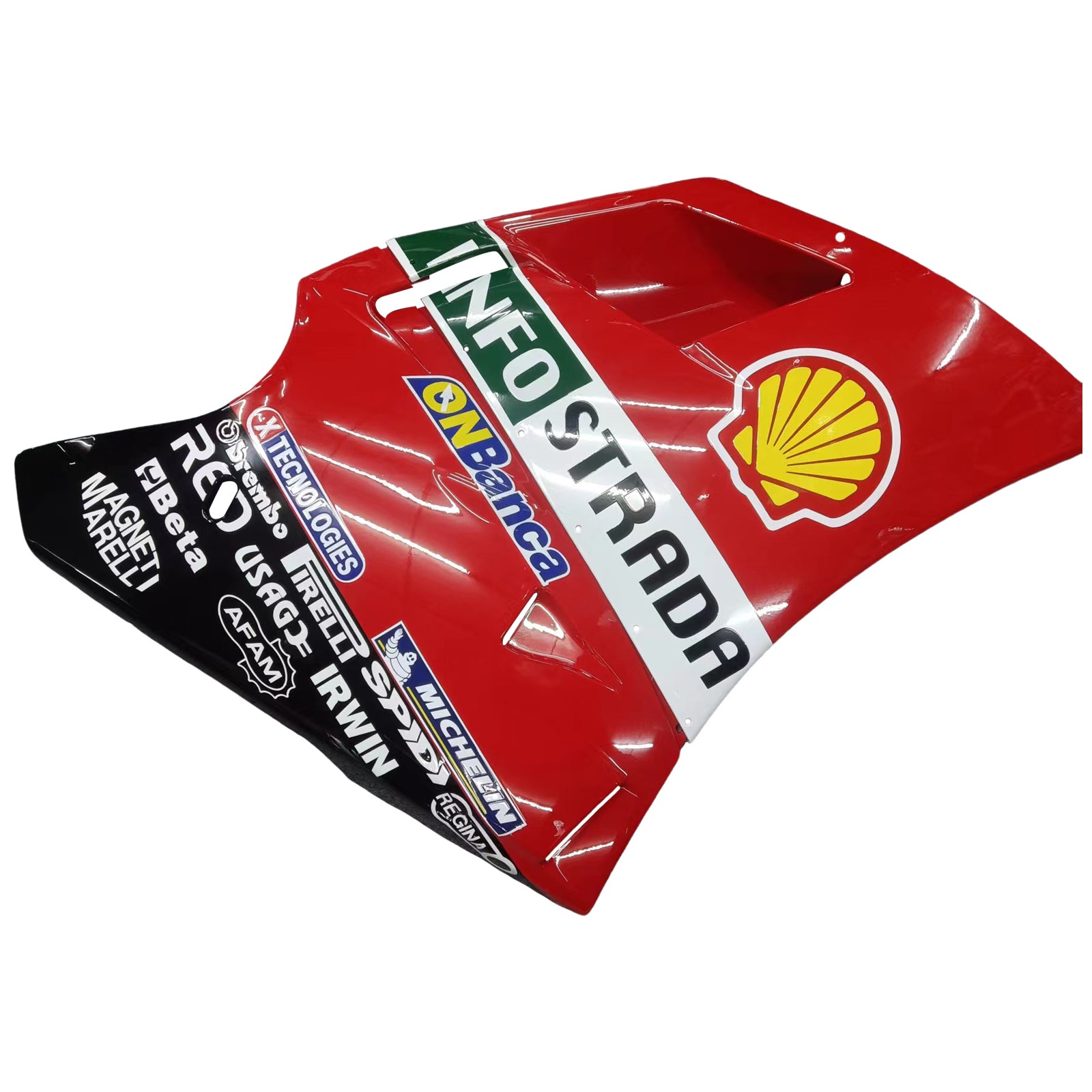 Amotopart Verkleidungsset für Ducati 996 748 1996–2002, Rot mit Logos