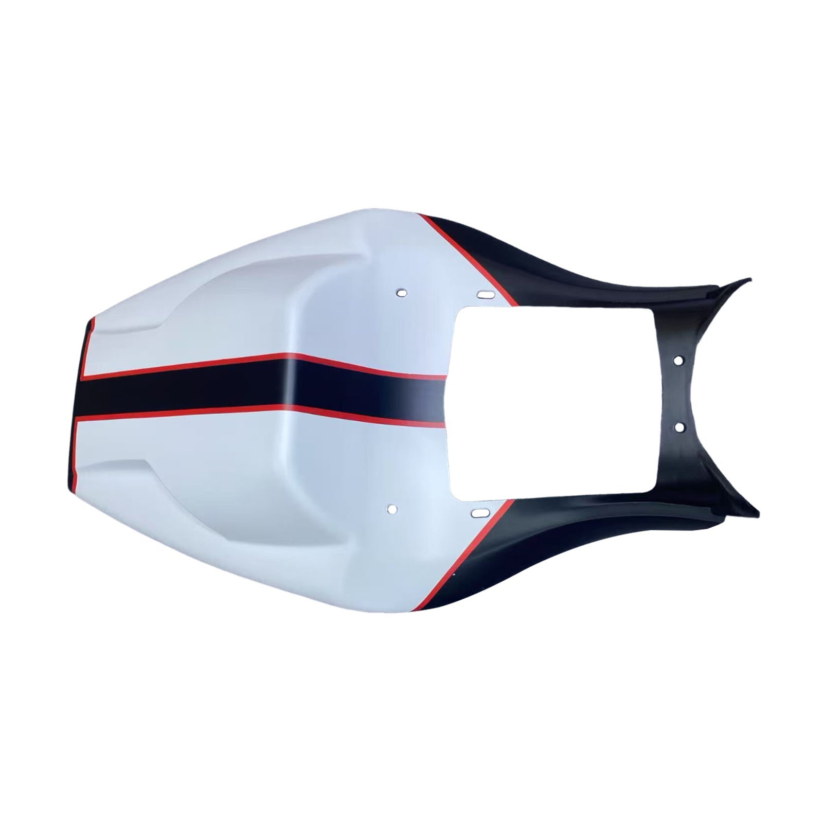 Amotopart Ducati 1996–2002 748/916/996/998 schwarz-weißes Verkleidungsset