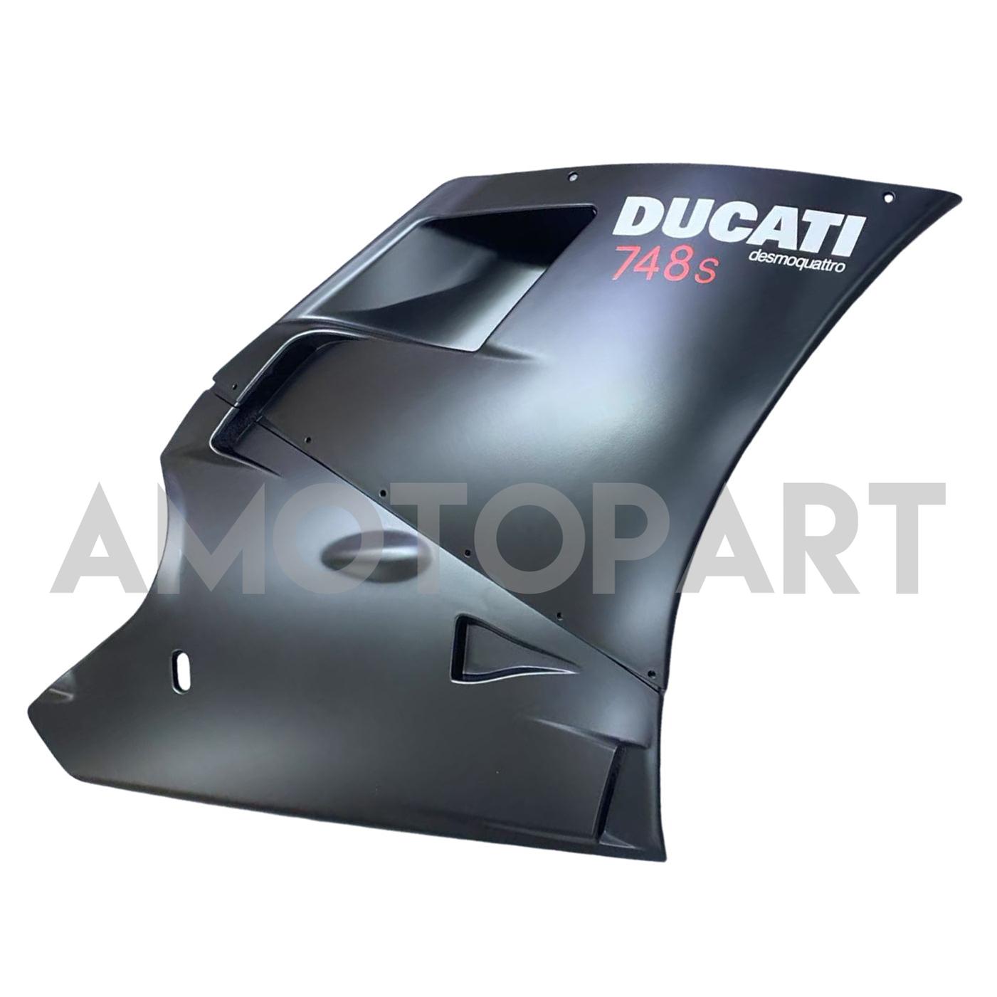 Amotopart Ducati 1996-2002 748/916/996/998 Black White Fairing Kit