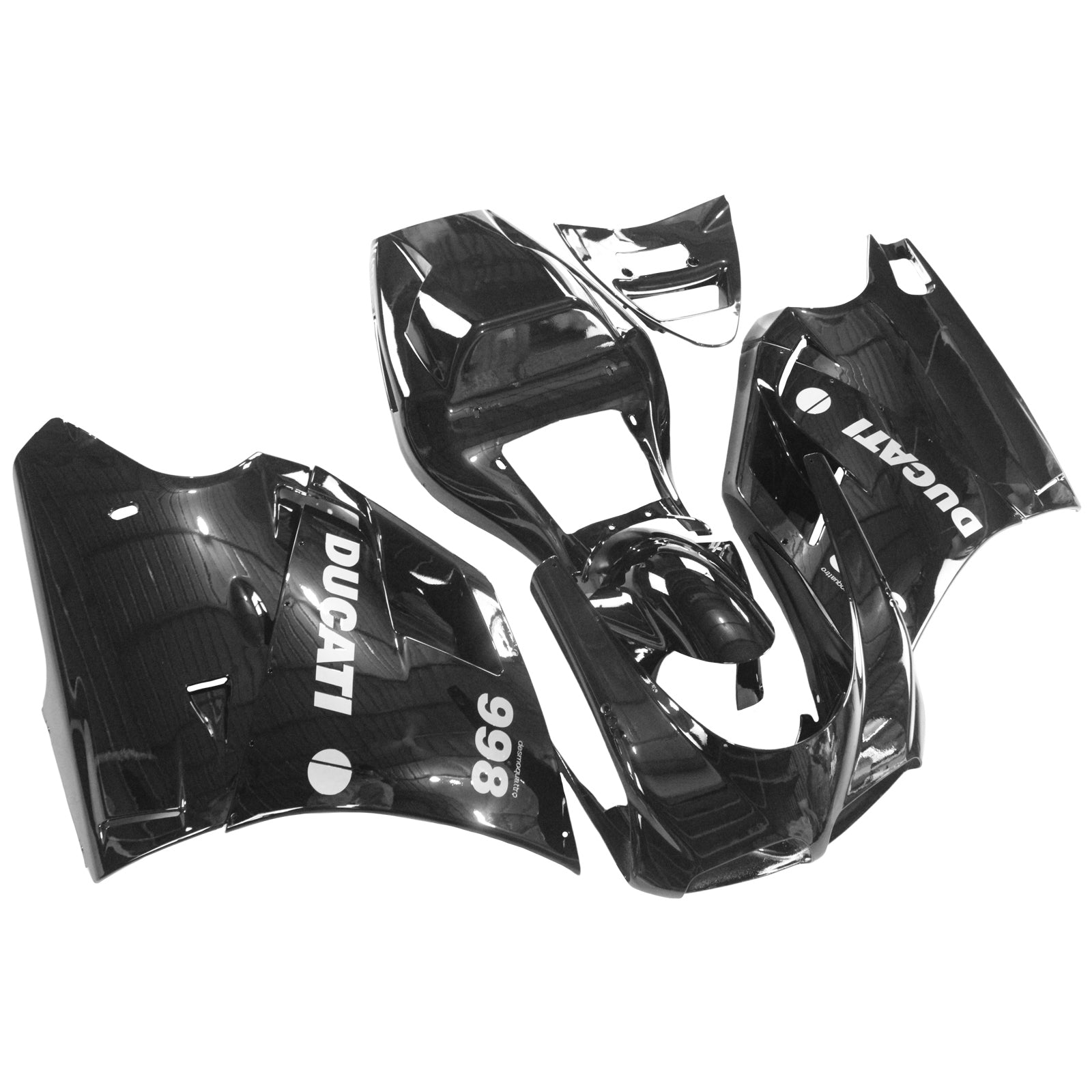 Amotopart Ducati 1996-2002 996/748 All Black Fairing Kit