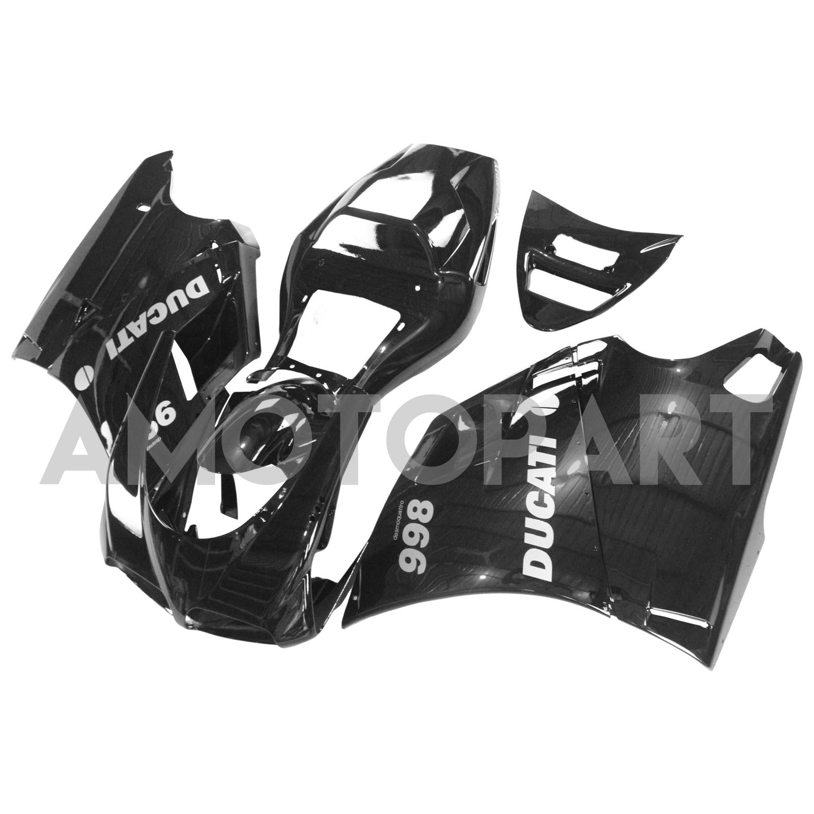 Amotopart Ducati 1996-2002 996/748 Kit carena completamente nera