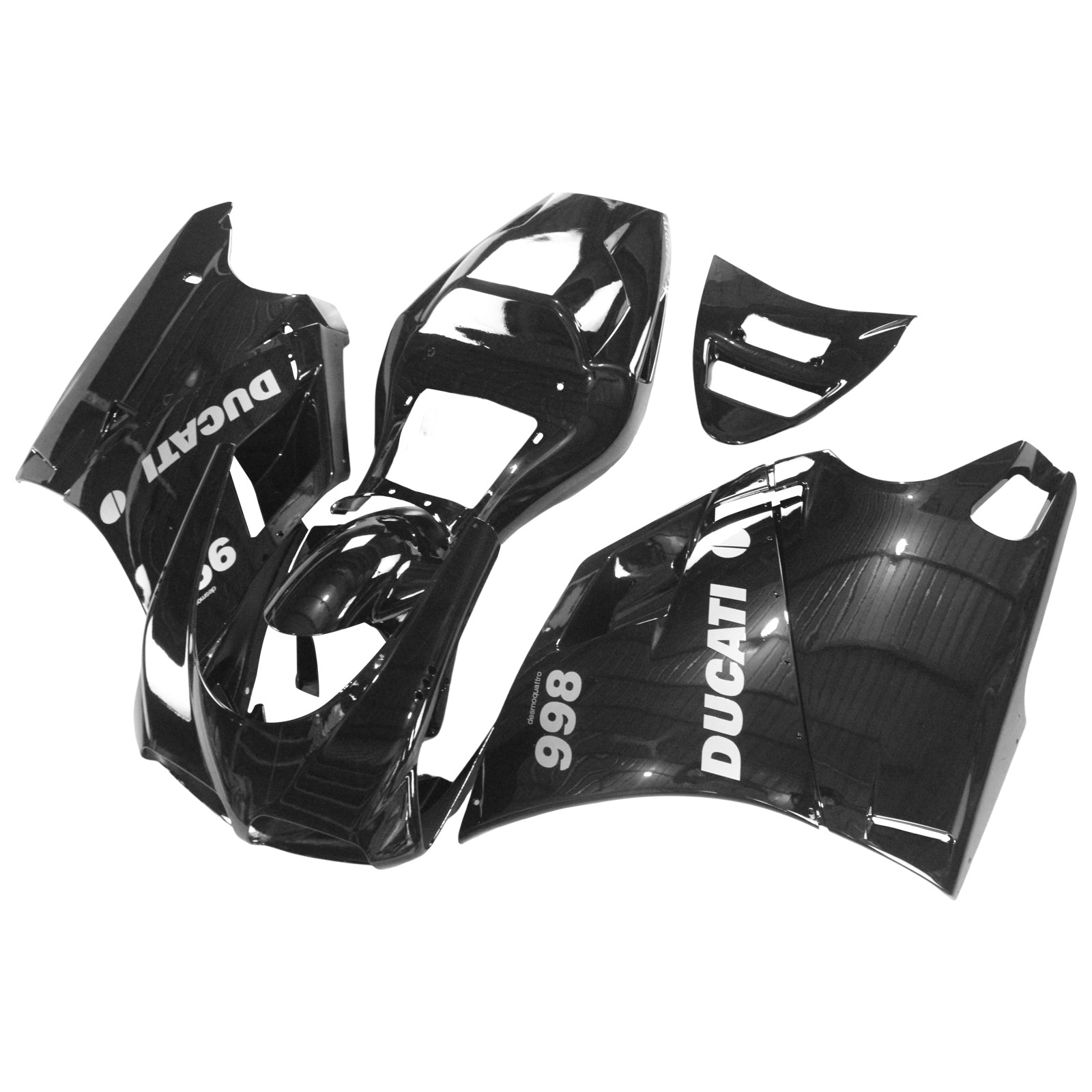 Amotopart Ducati 1996-2002 996/748 All Black Fairing Kit