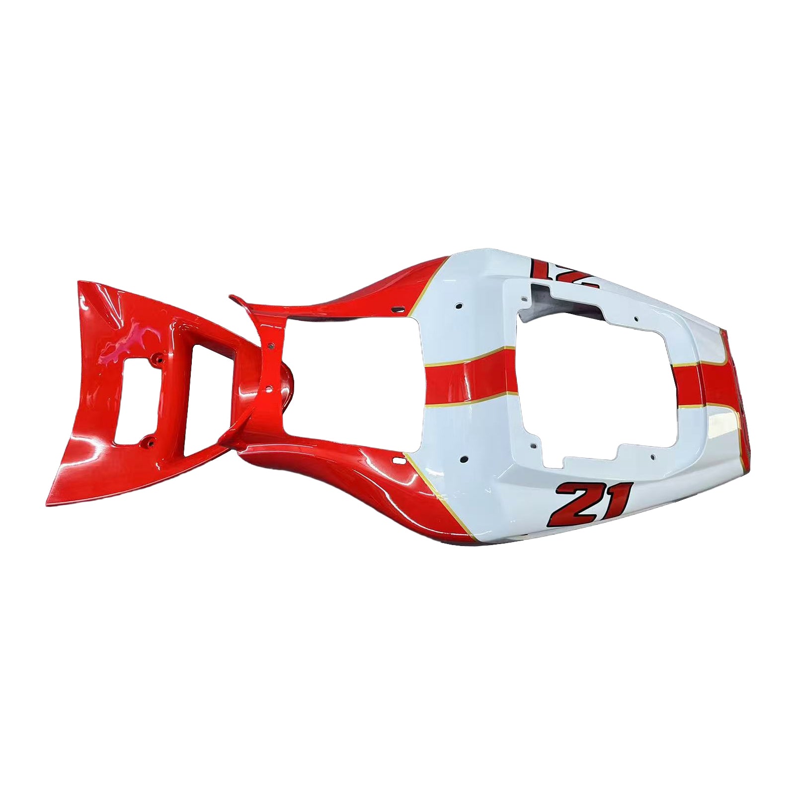 Amotopart Ducati 748/916/996/998 1996-2002 Red&White Style4 Fairing Ki