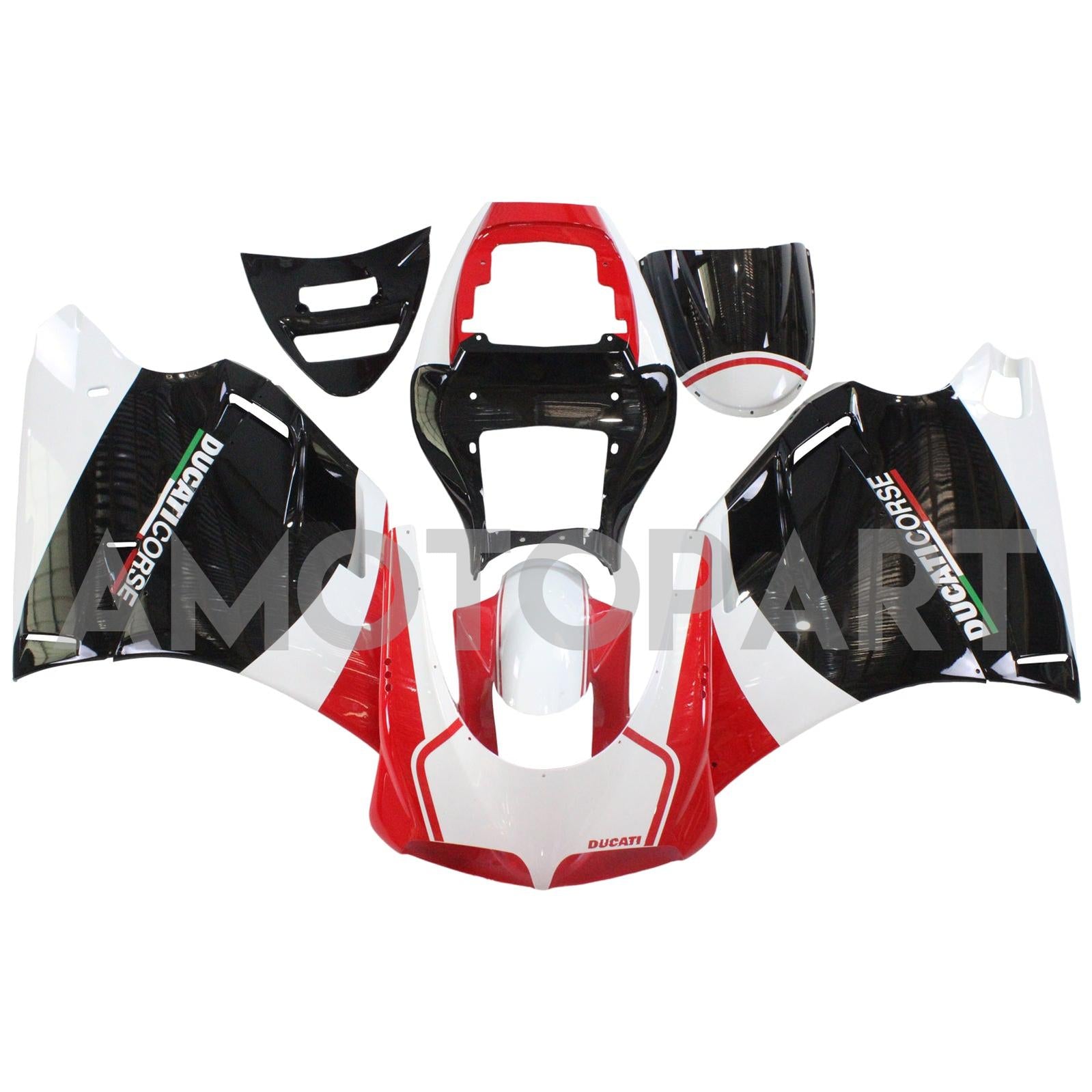 Amotopart Ducati 748/916/996/998 1996-2002 Red&Black Style3 Fairing Kit