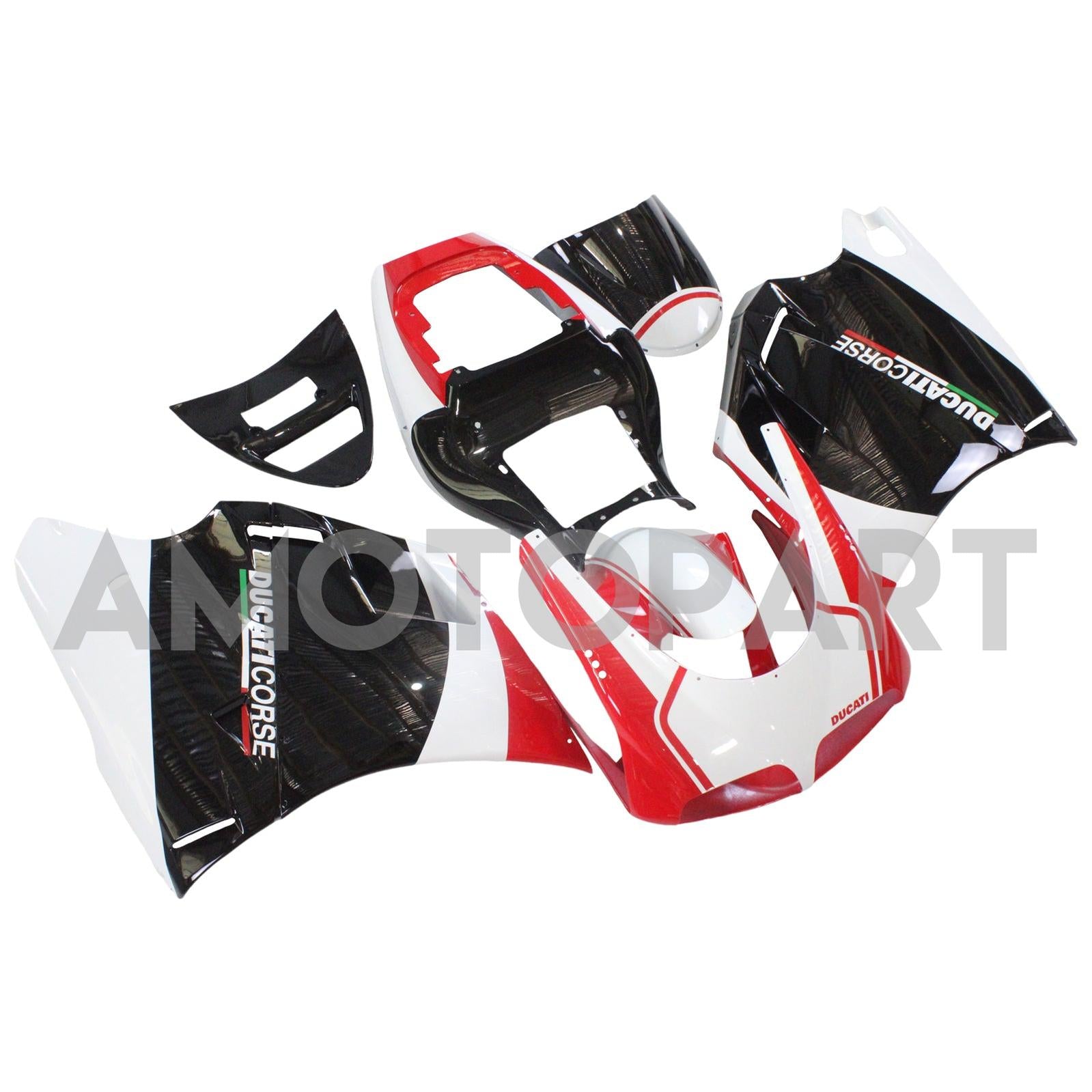 Amotopart Ducati 748/916/996/998 1996-2002 Red&Black Style3 Fairing Kit