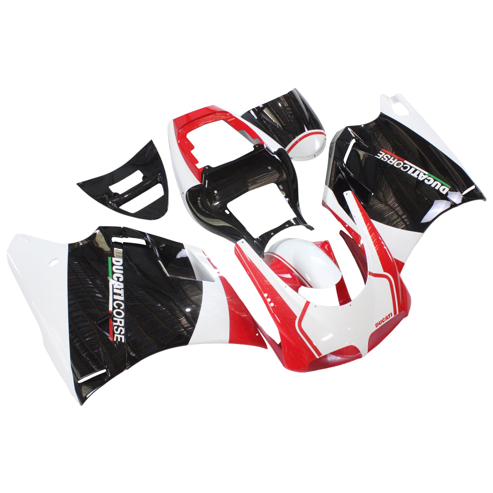 Amotopart Ducati 996 748 1996-2002 Red&Black Style3 Fairing Kit