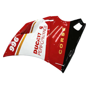 Amotopart Ducati 996 748 1996-2002 Red&White Style1 Fairing Kit