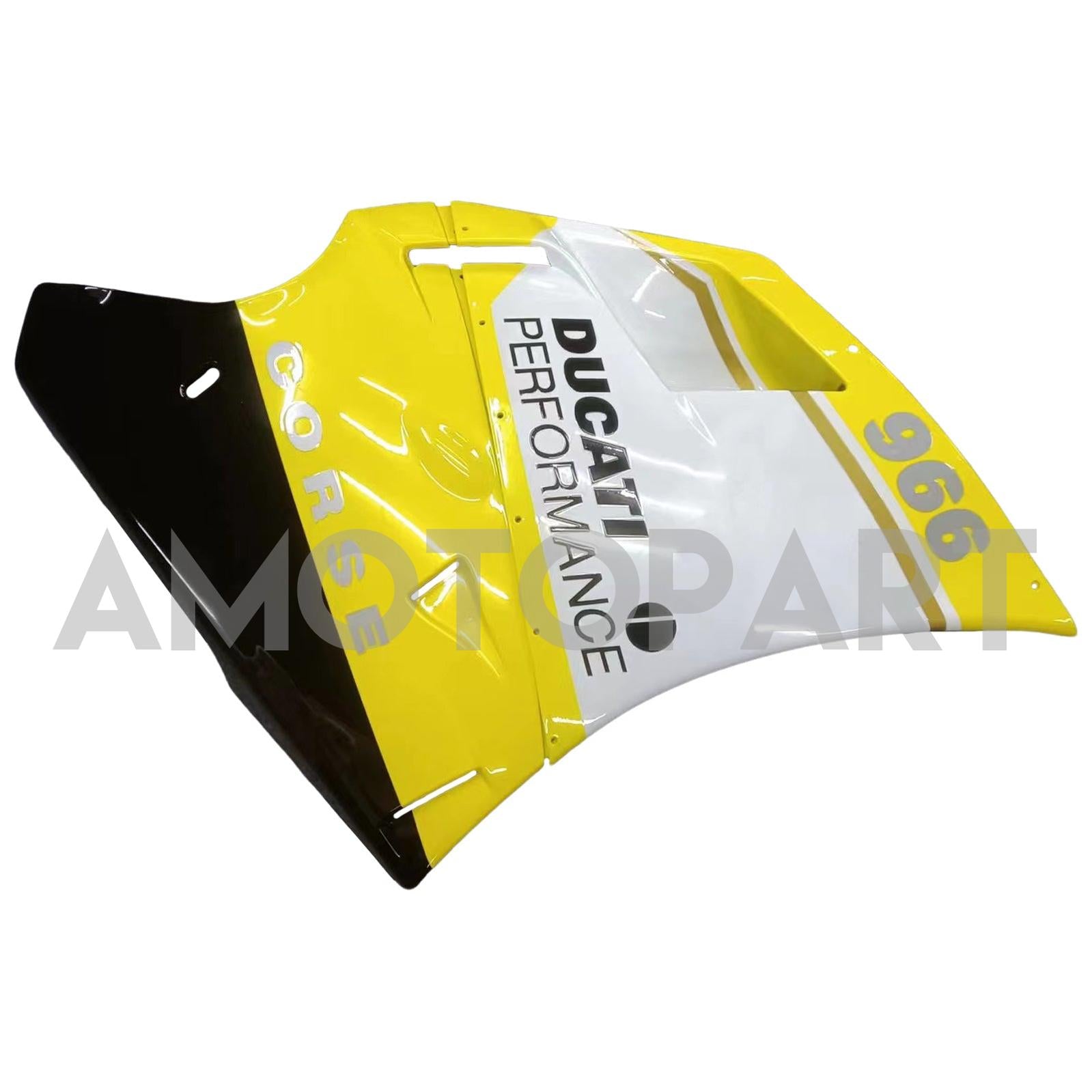 Amotopart Ducati 996 748 1996-2002 Kit carena bianco e giallo