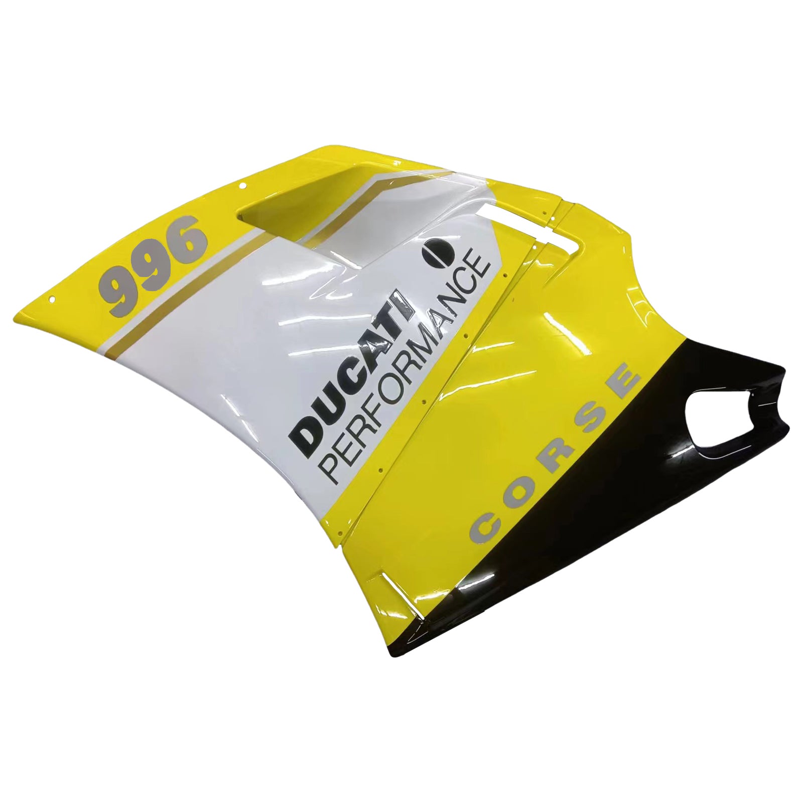 Amotopart Ducati 748/916/996/998 1996-2002 Blanc&Kit de carénage jaune