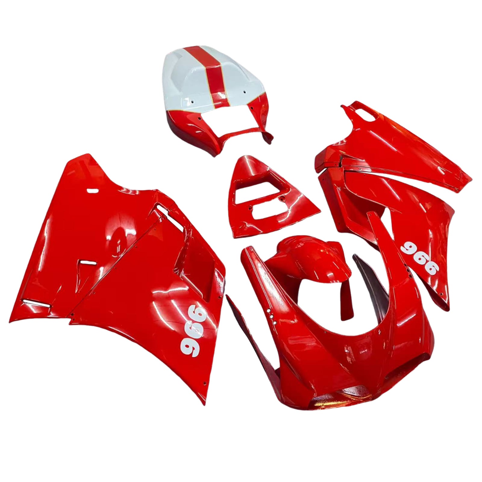 Amotopart 1996-2002 Ducati 996 748 Red Fairing Kit