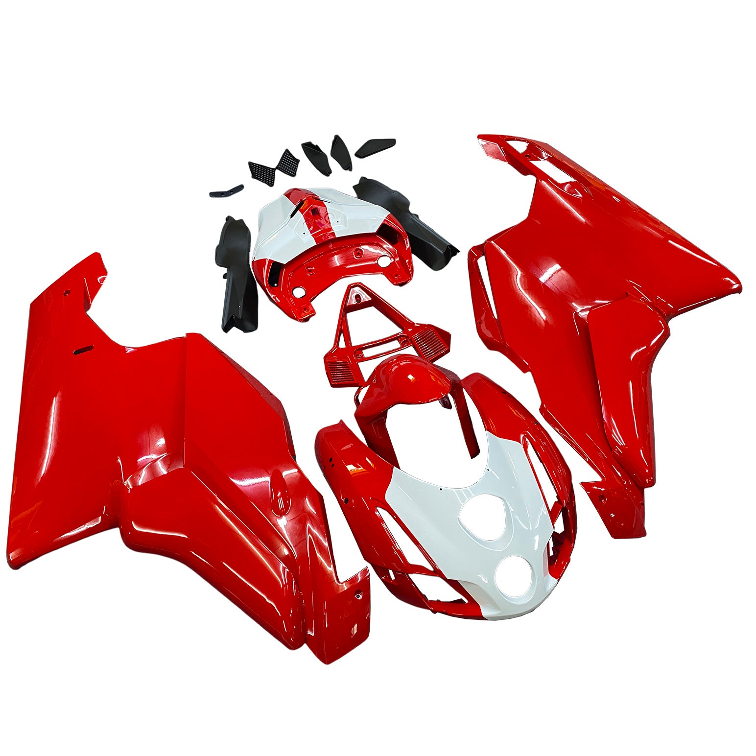 Amotopart 2003 2004 Ducati 999 749 Rot-Weiß Style11 Verkleidungsset