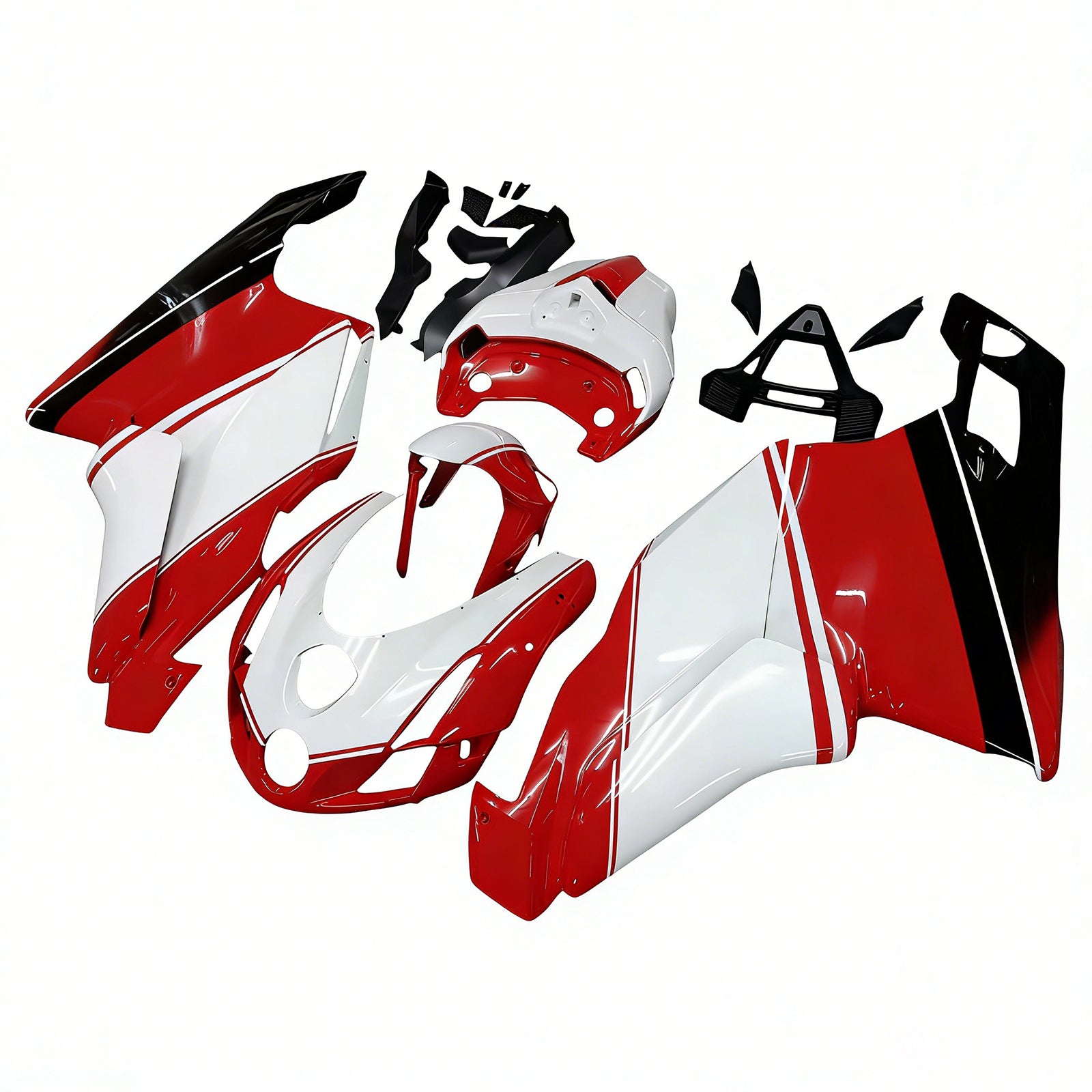 Amotopart 2003 2004 Ducati 999 749 Rot&Wweißes Verkleidungsset