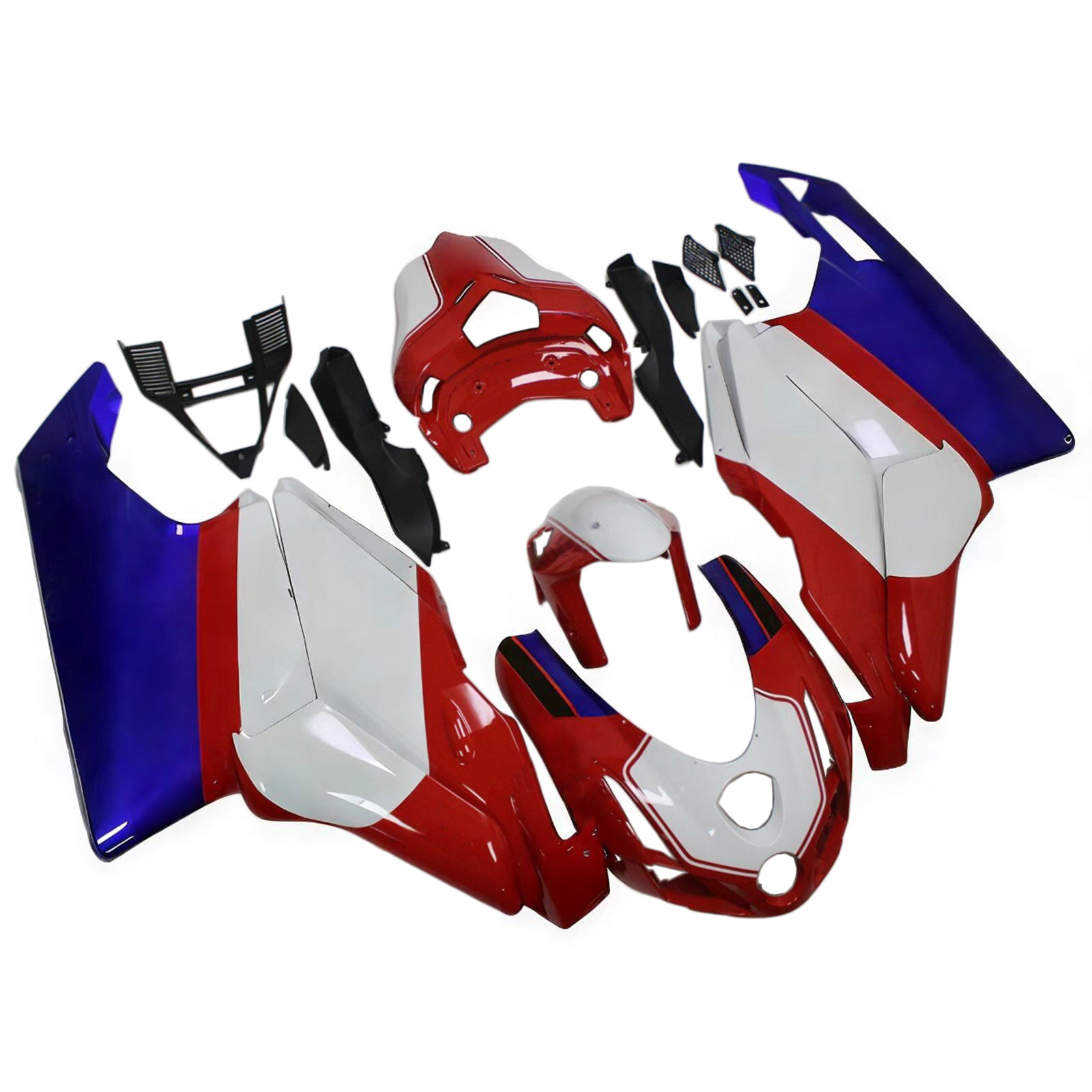 Amotopart 2003 2004 Ducati 999 749 Red&White Style10 Fairing Kit