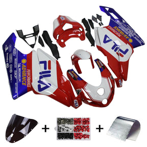 Amotopart 2003 2004 Ducati 999 749 Rosso&amp;Bianco Style10 Kit carena