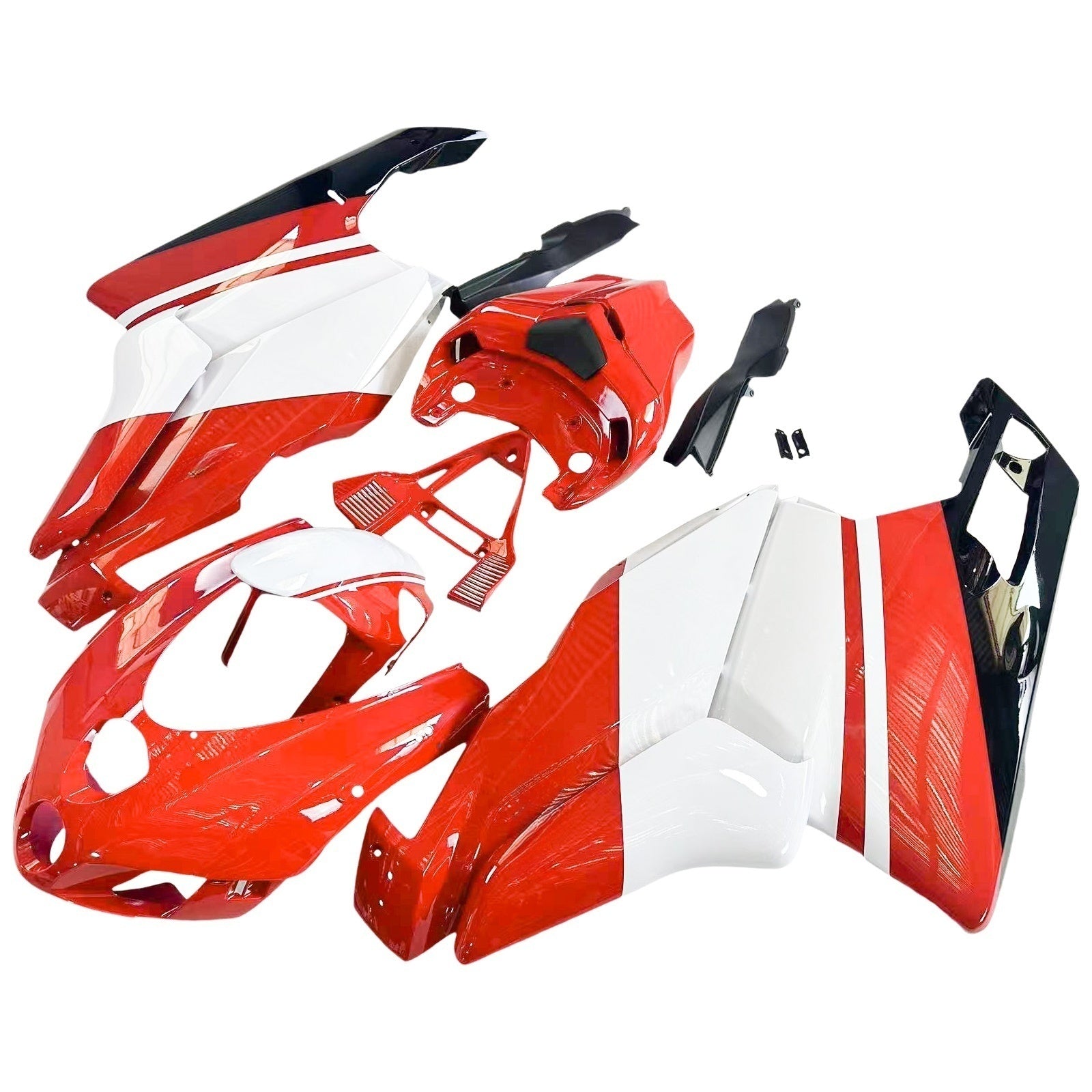 Amotopart 2003 2004 Ducati 999 749 Red&White Style8 Fairing Kit