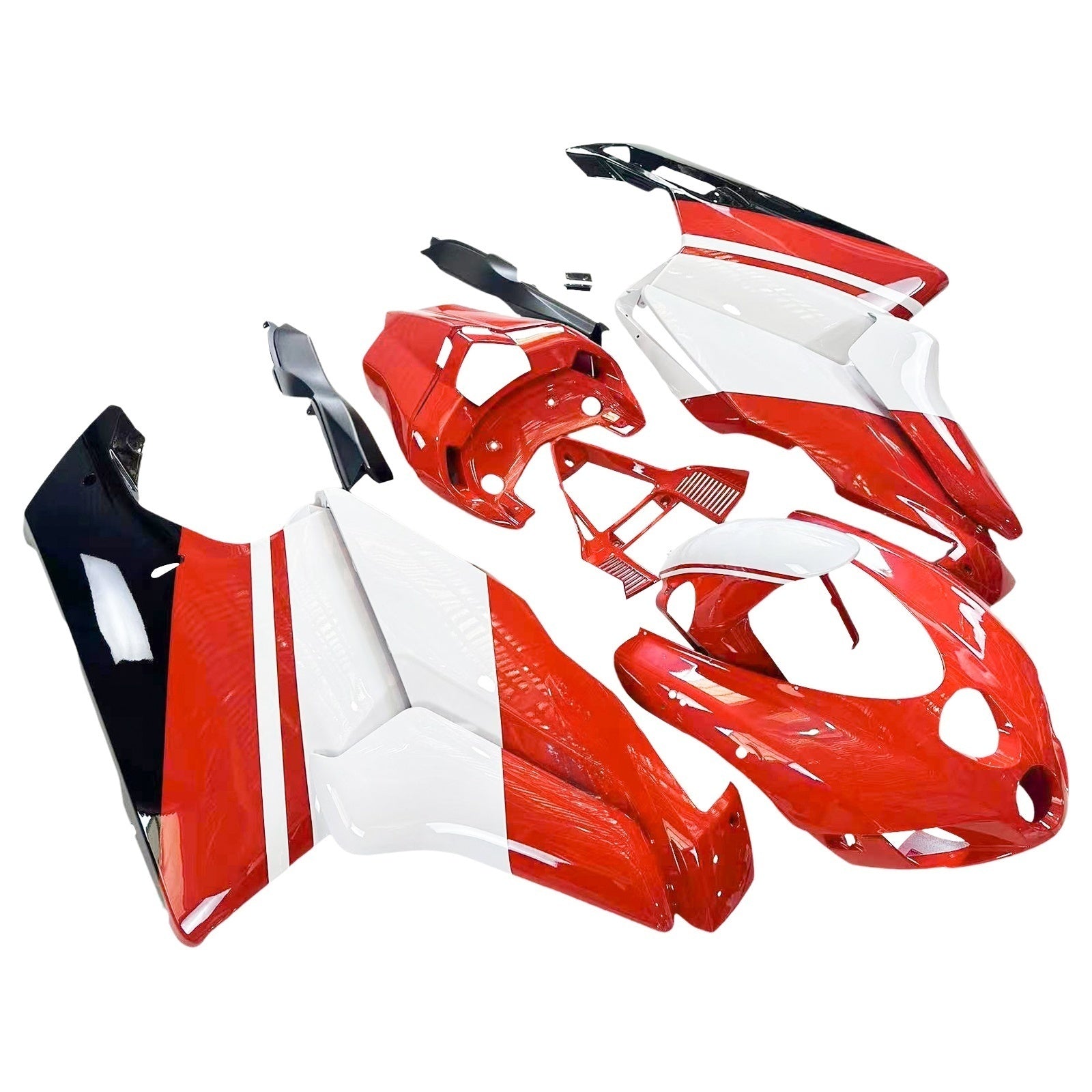 Amotopart 2003 2004 Ducati 999 749 Red&White Style8 Fairing Kit