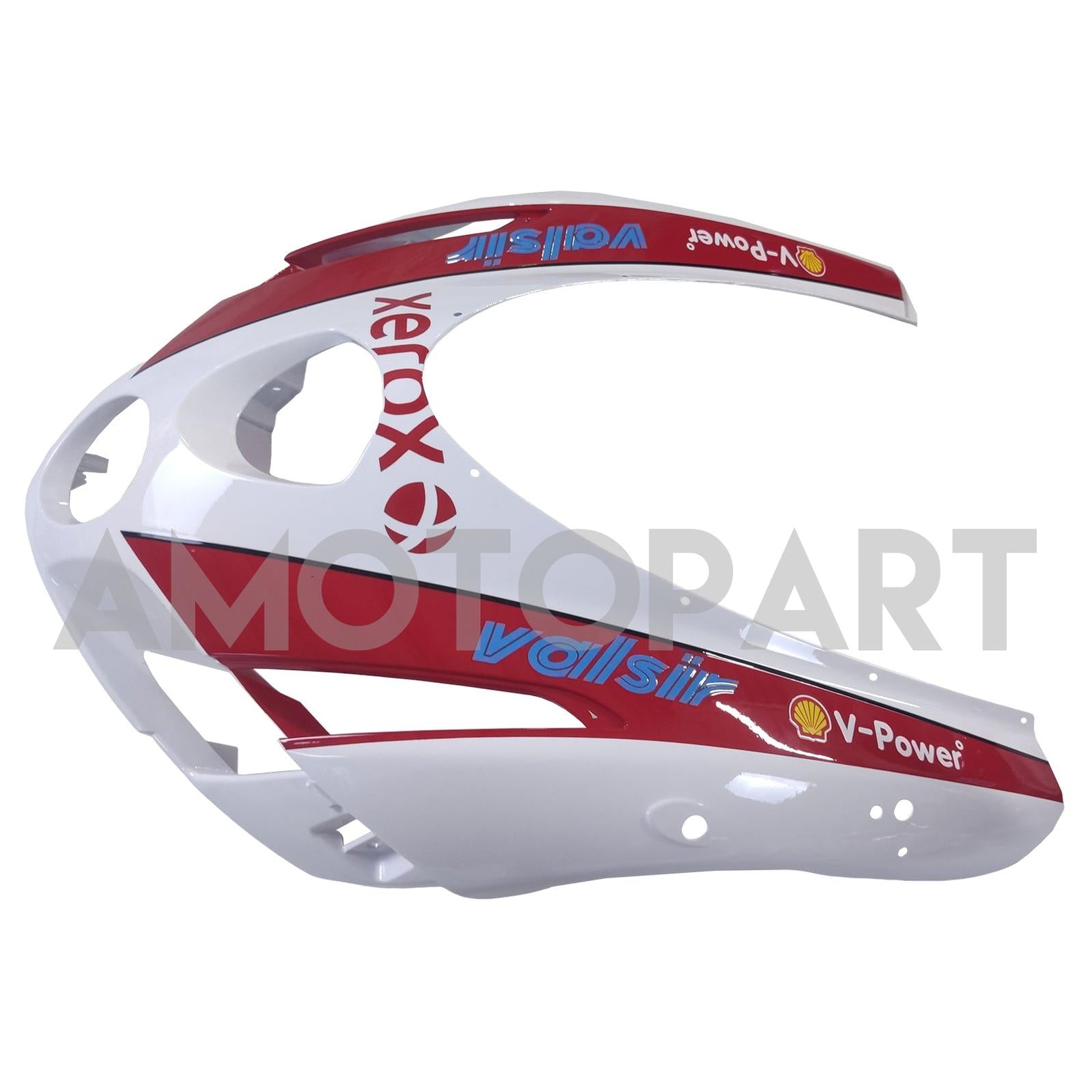 Amotopart 2003 2004 Ducati 999 749 Kit de carenado rojo y blanco estilo 5