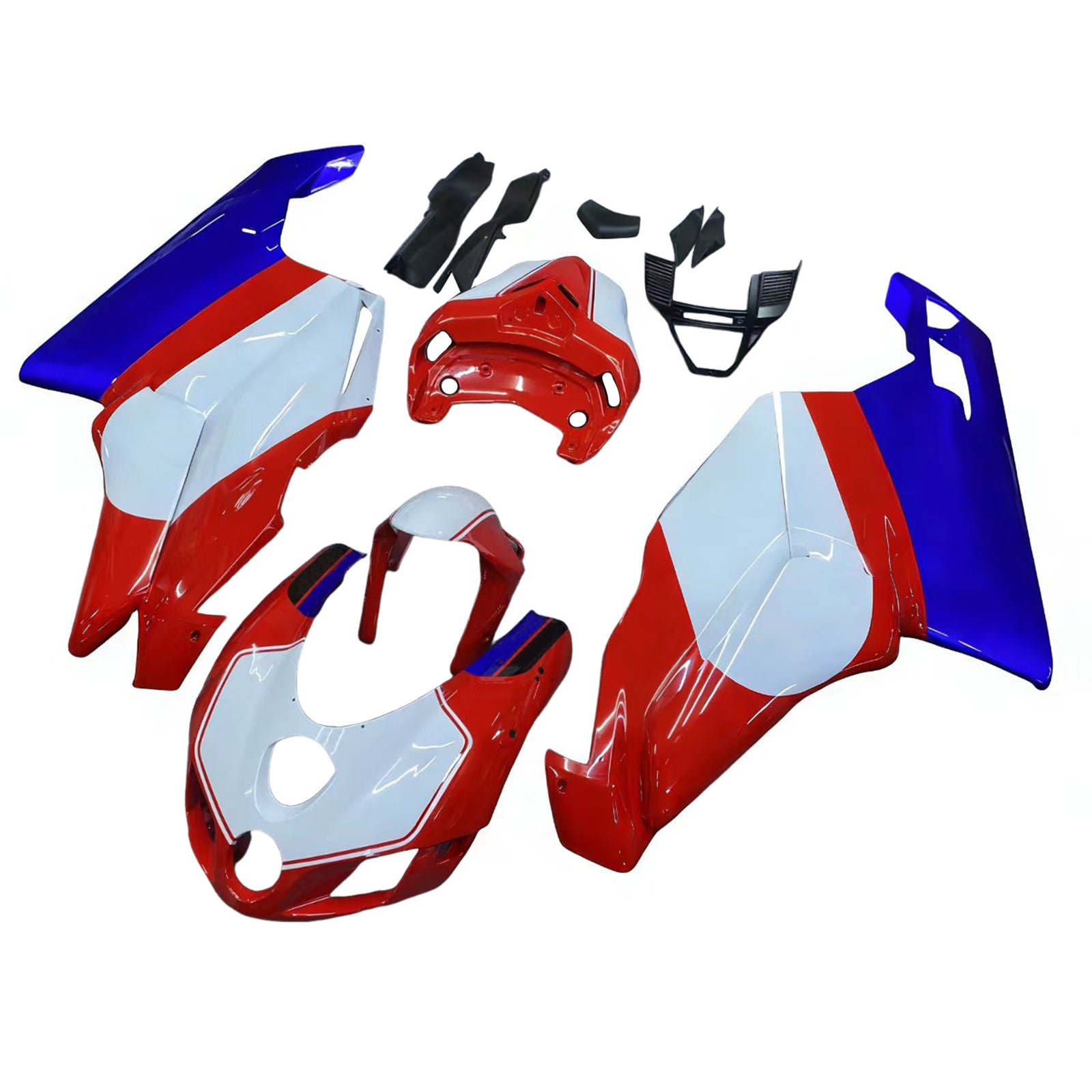 Amotopart 2005 2006 Ducati 999 749 Fairing Multi Red&Blue Kit