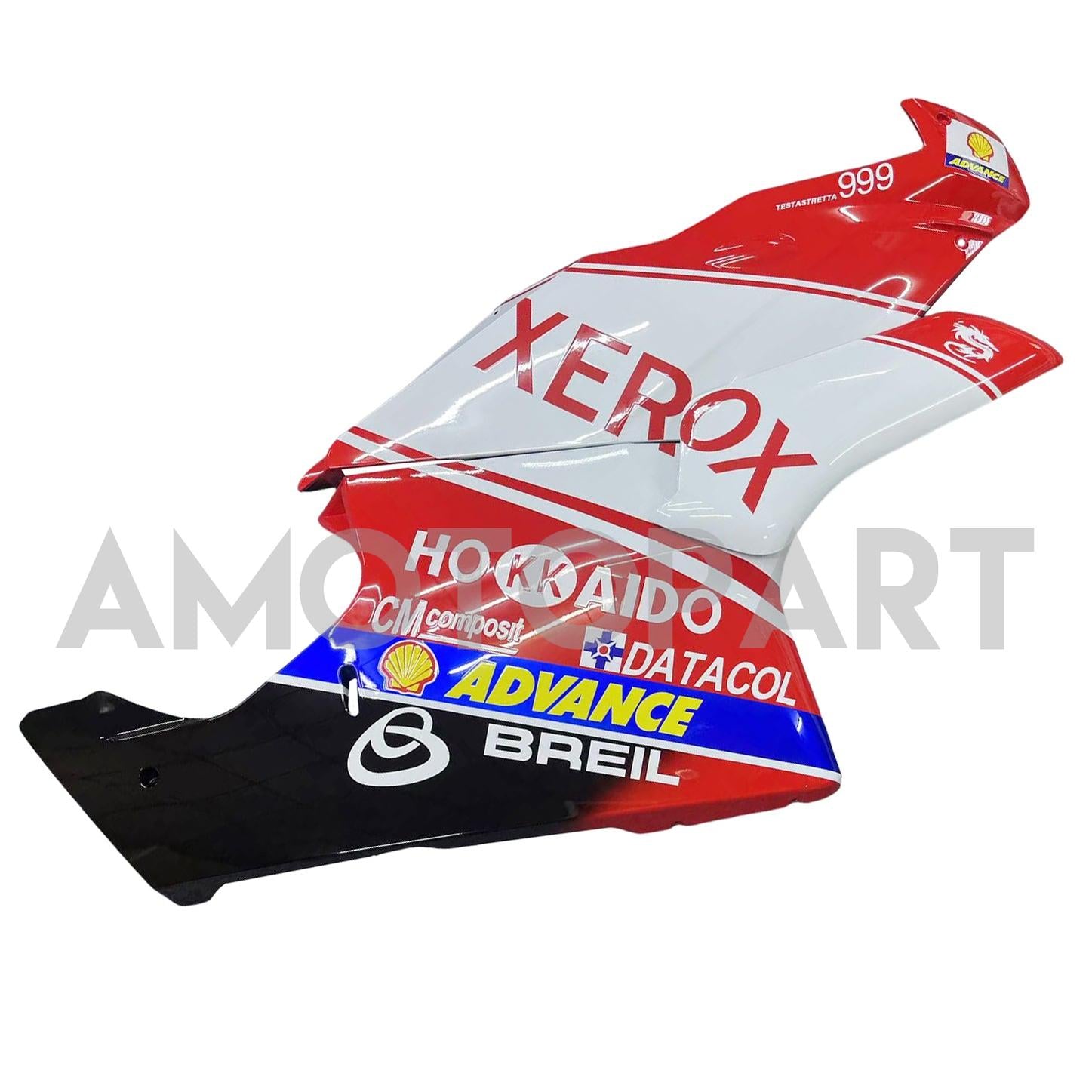 Amotopart Ducati 2005-2006 999/749 Kit de carenado rojo mixto blanco