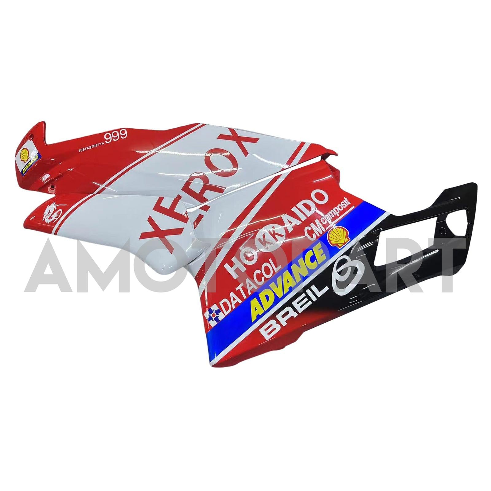 Amotopart Ducati 2005-2006 999/749 Kit de carenado rojo mixto blanco