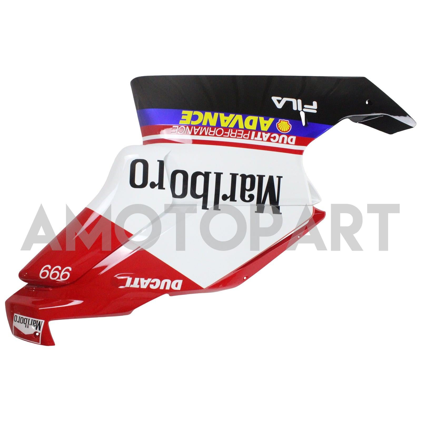 Kit Carenado Amotopart Ducati 2005-2006 999/749 Blanco Rojo