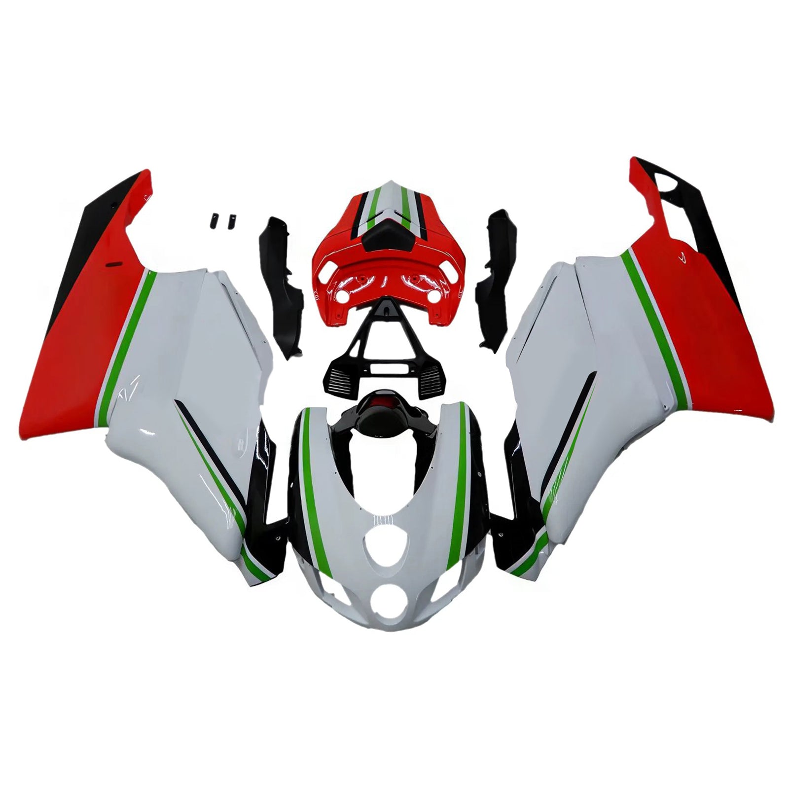 Amotopart Ducati 999 749 2005 2006 Red&White Style2 Fairing Kit